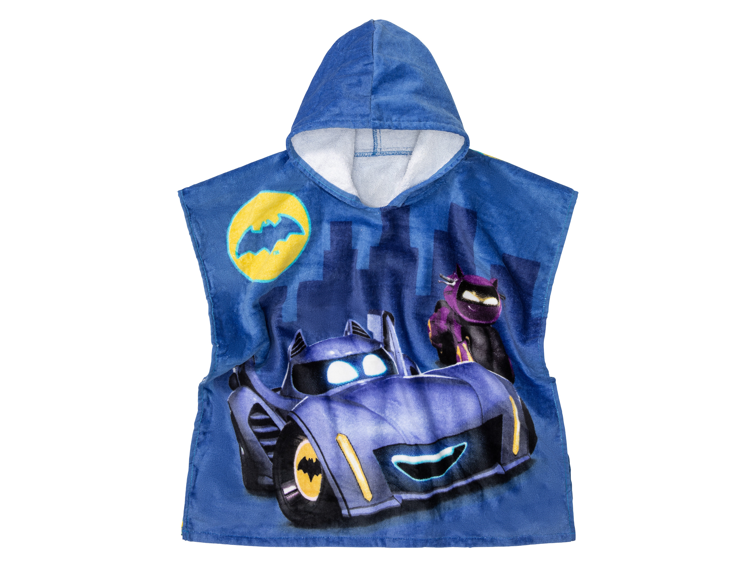 Ręcznik plażowy / ponczo dziecięce z bawełny Poncho, wzór Bat Wheels
