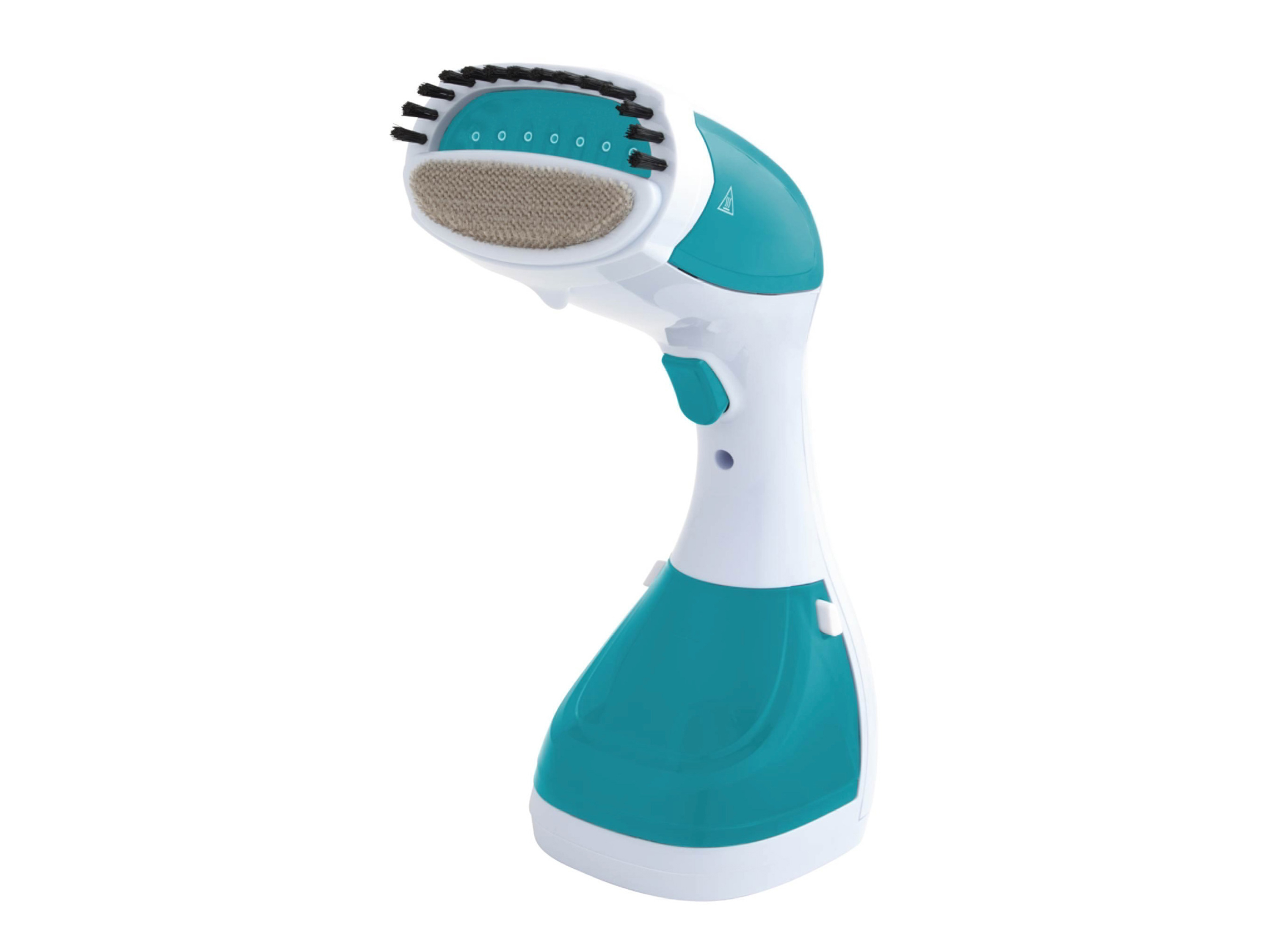 Beldray Parownica Steamer Pro, z 2-w-1 ze szczotką do tkanin i tapicerki Biały/ turkusowy
