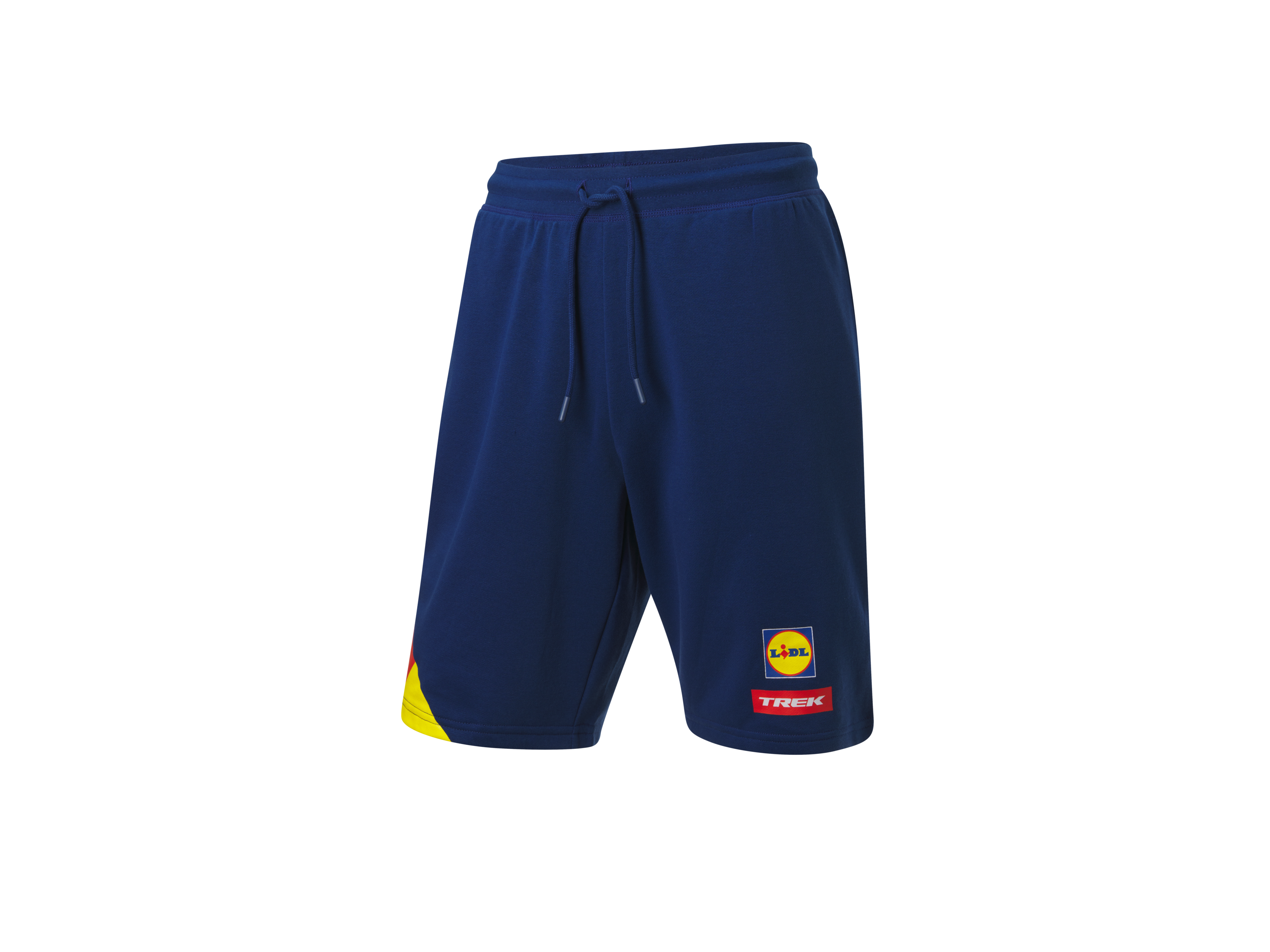Crivit Szorty dresowe męskie z kolekcji Lidl-Trek Granatowy/czerwony/żółty, L 52/54