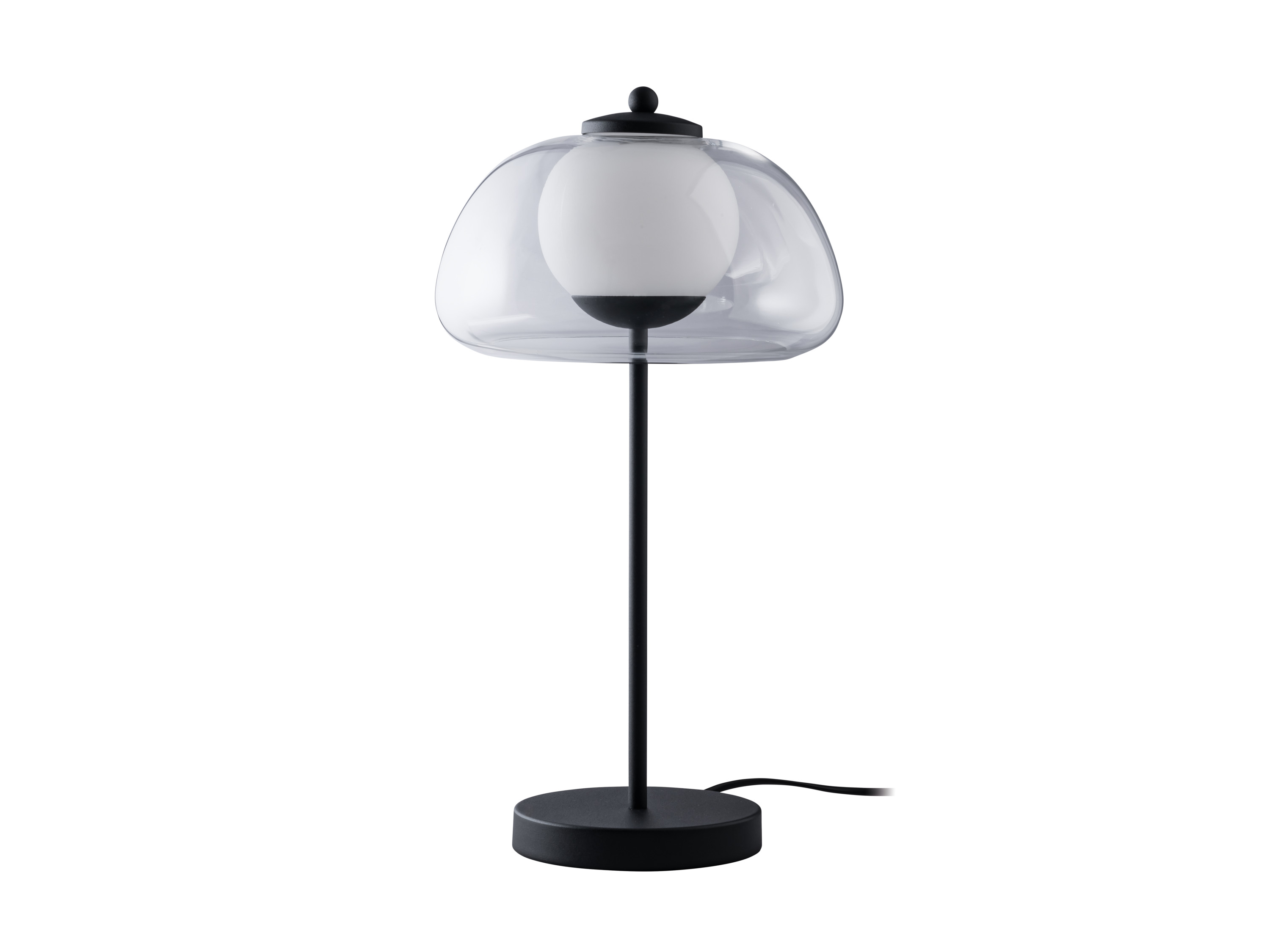Livarno home Lampka stołowa LED z półprzezroczystym kloszem, 3 W Przezroczysty