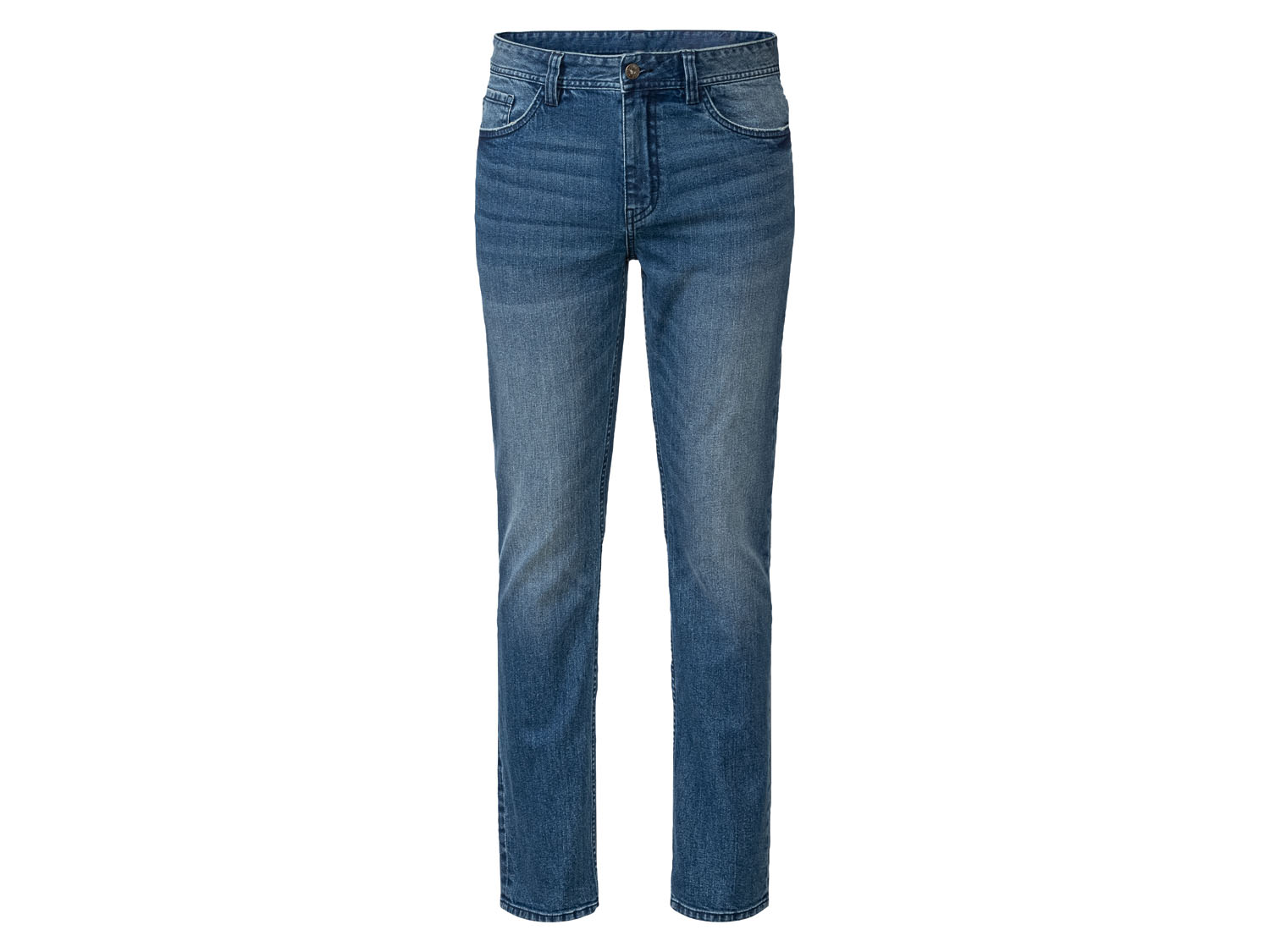 Livergy Jeansy męskie z bawełną, Slim Fit Niebieski, 54 38/32