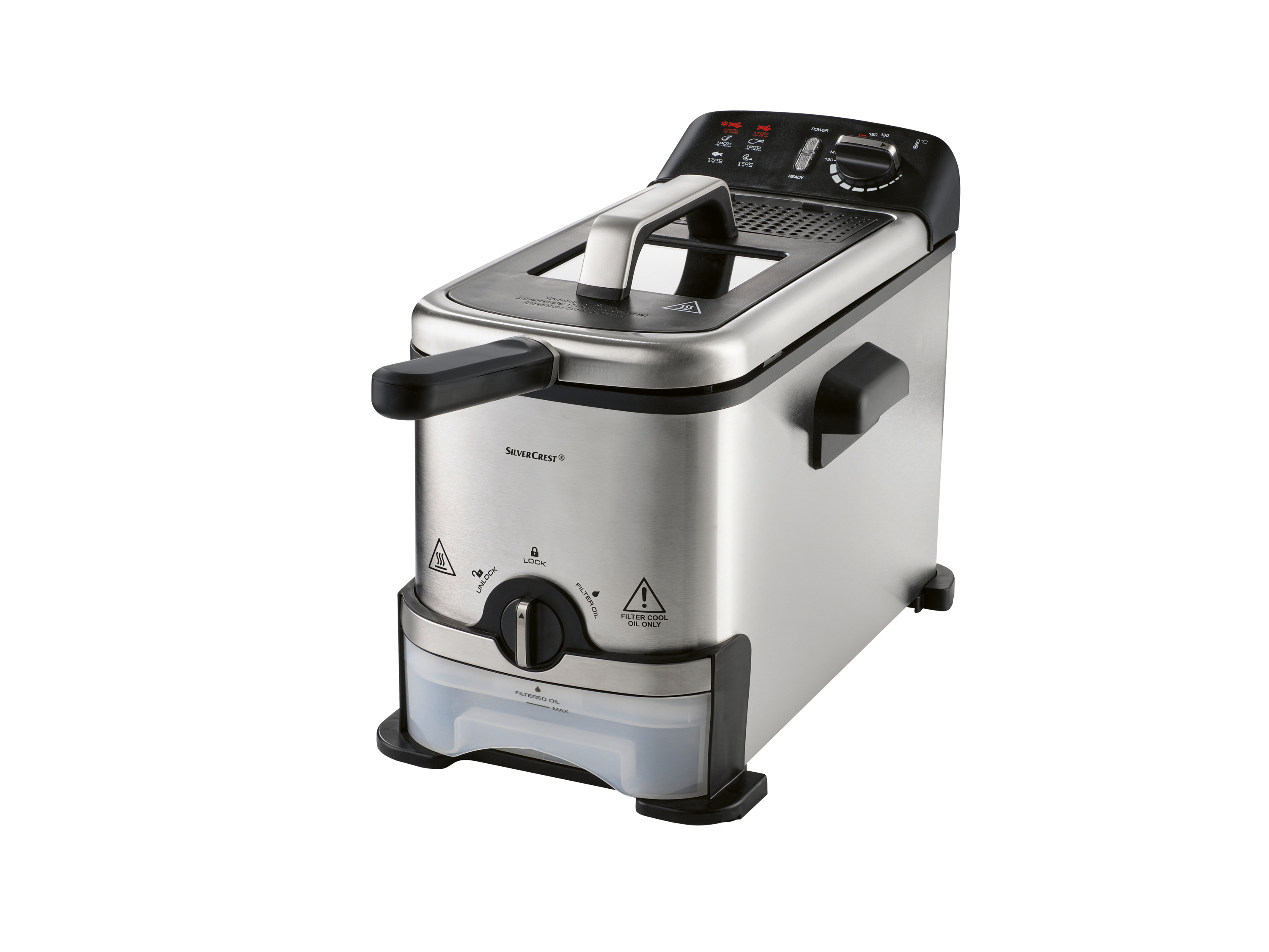 Silvercrest Kitchen Tools Frytkownica z funkcją czyszczenia oleju SFO 2000 A1, 2000 W
