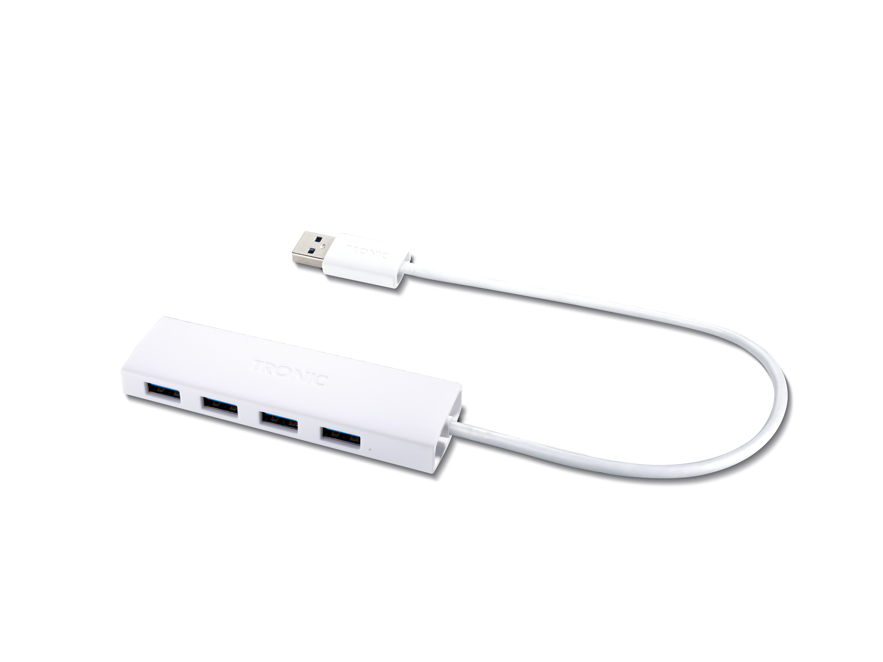 Tronic Hub USB z 4 portami USB 3.0 Biały