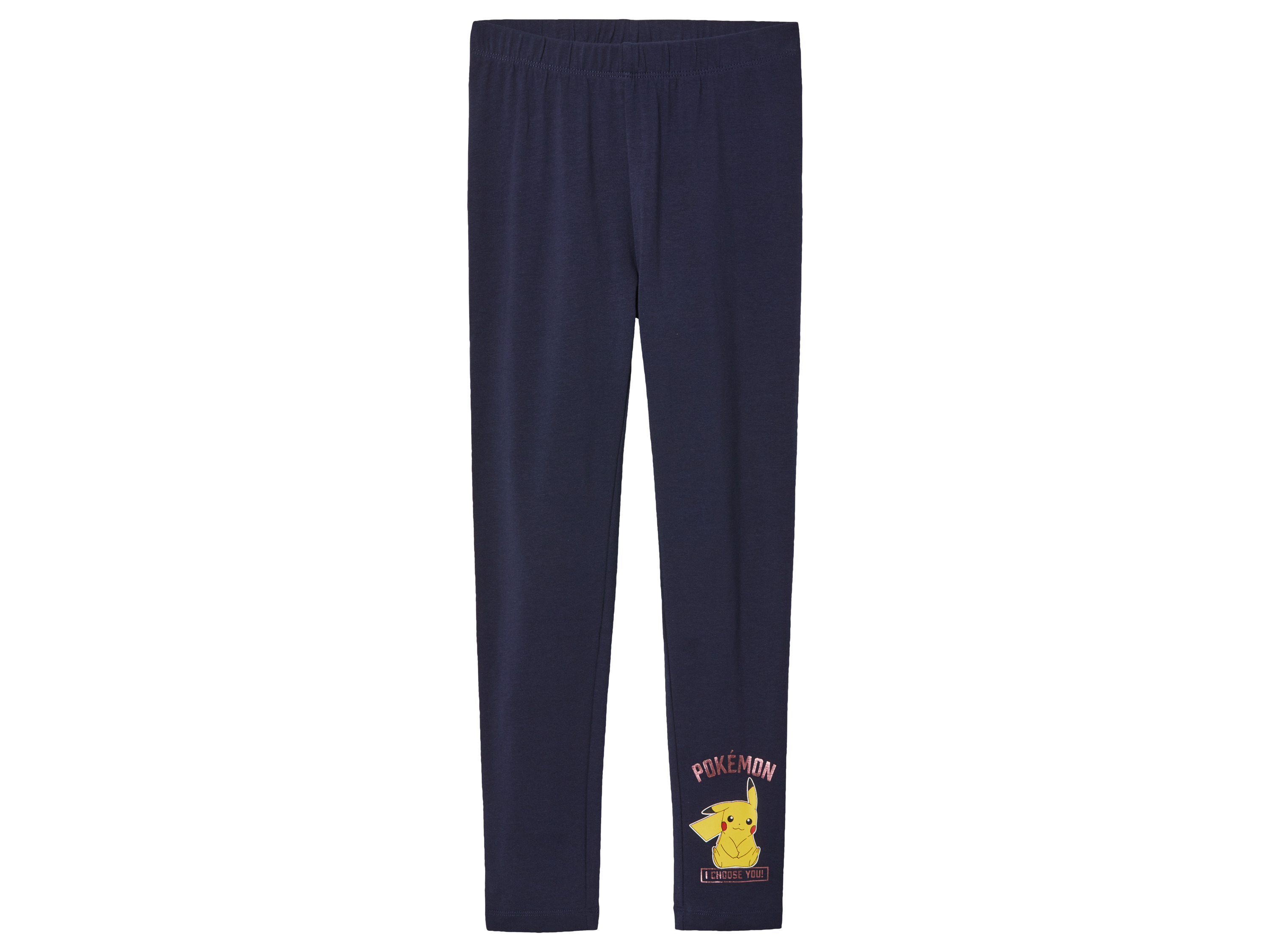Legginsy dziewczęce z postaciami z bajek Wzór Pokémon, 146/152
