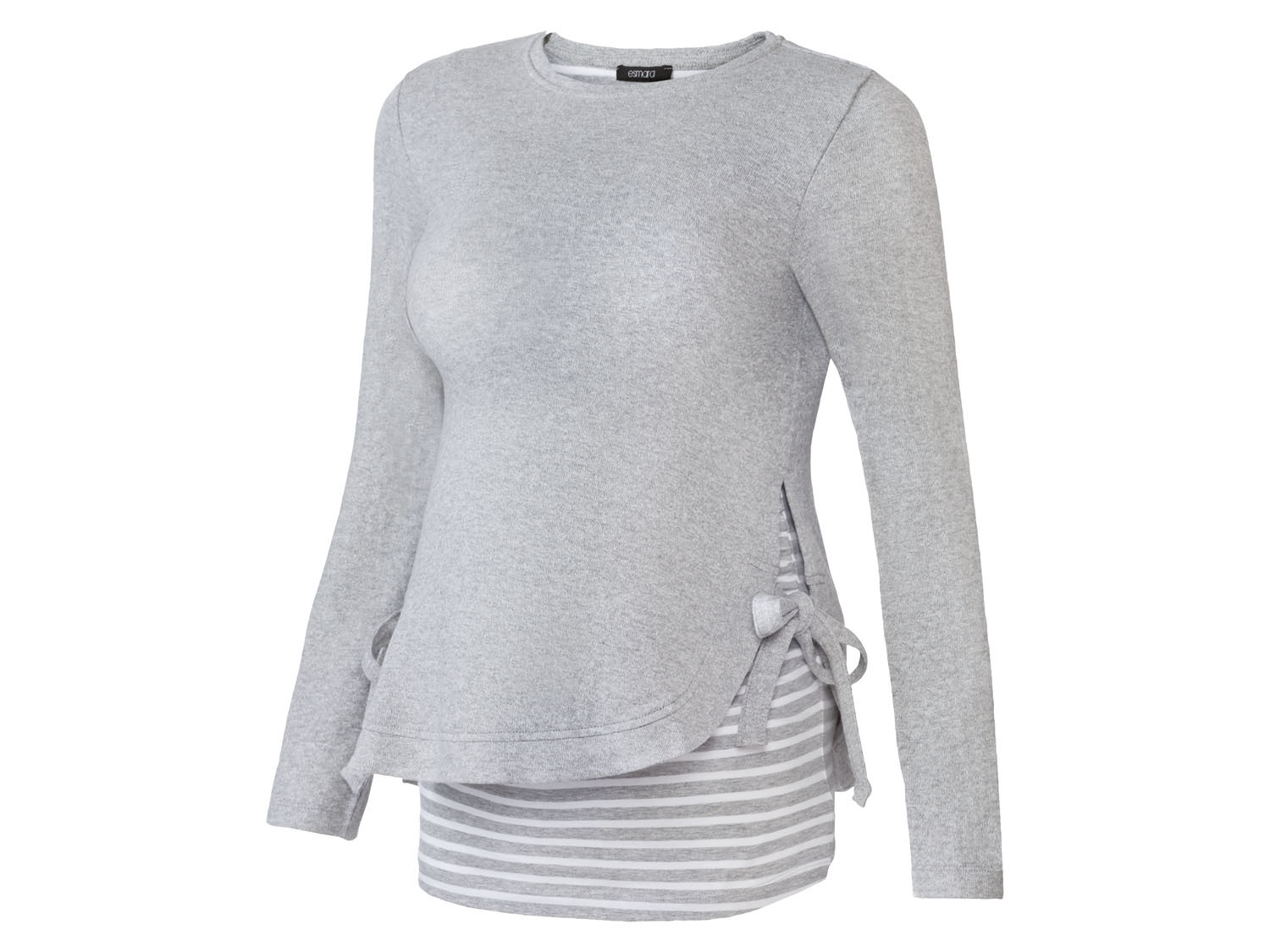 esmara Sweter ciążowy z delikatnej dzianiny, 1 sztuka średnio szary, XS 32-34
