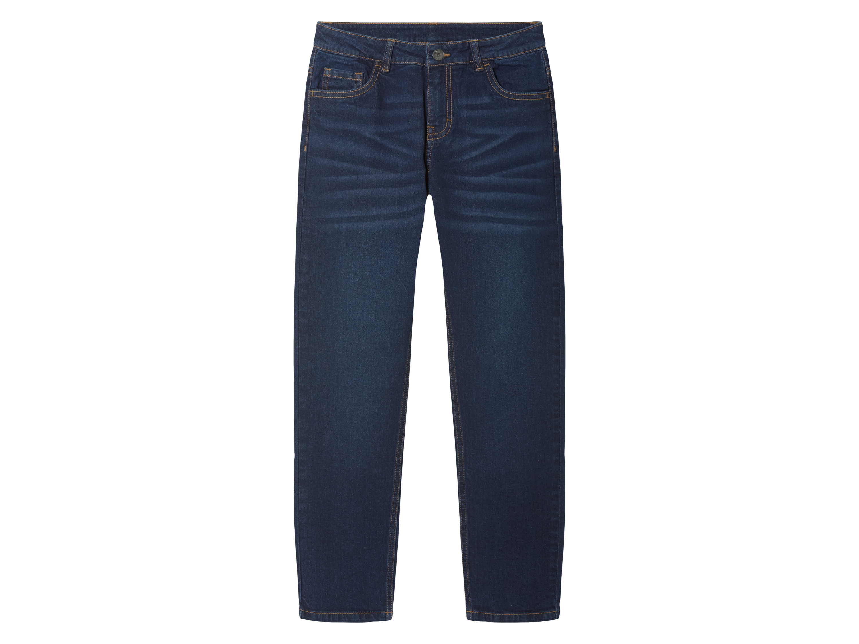 pepperts! Jeansy chłopięce z bawełny, Slim Fit Ciemnoniebieski, 134
