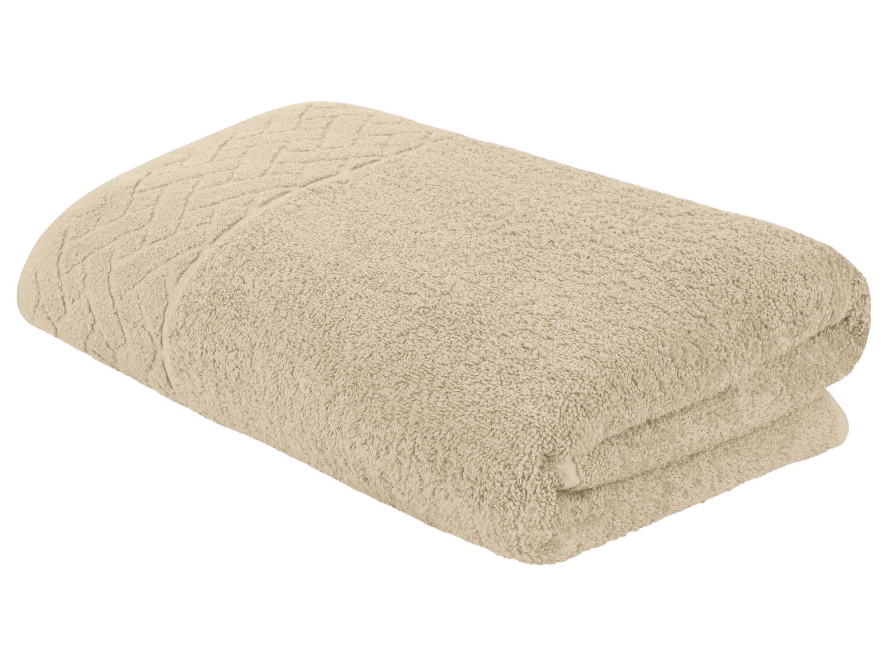 Livarno home Ręcznik kąpielowy frotte, 70 x 140 cm Beżowy