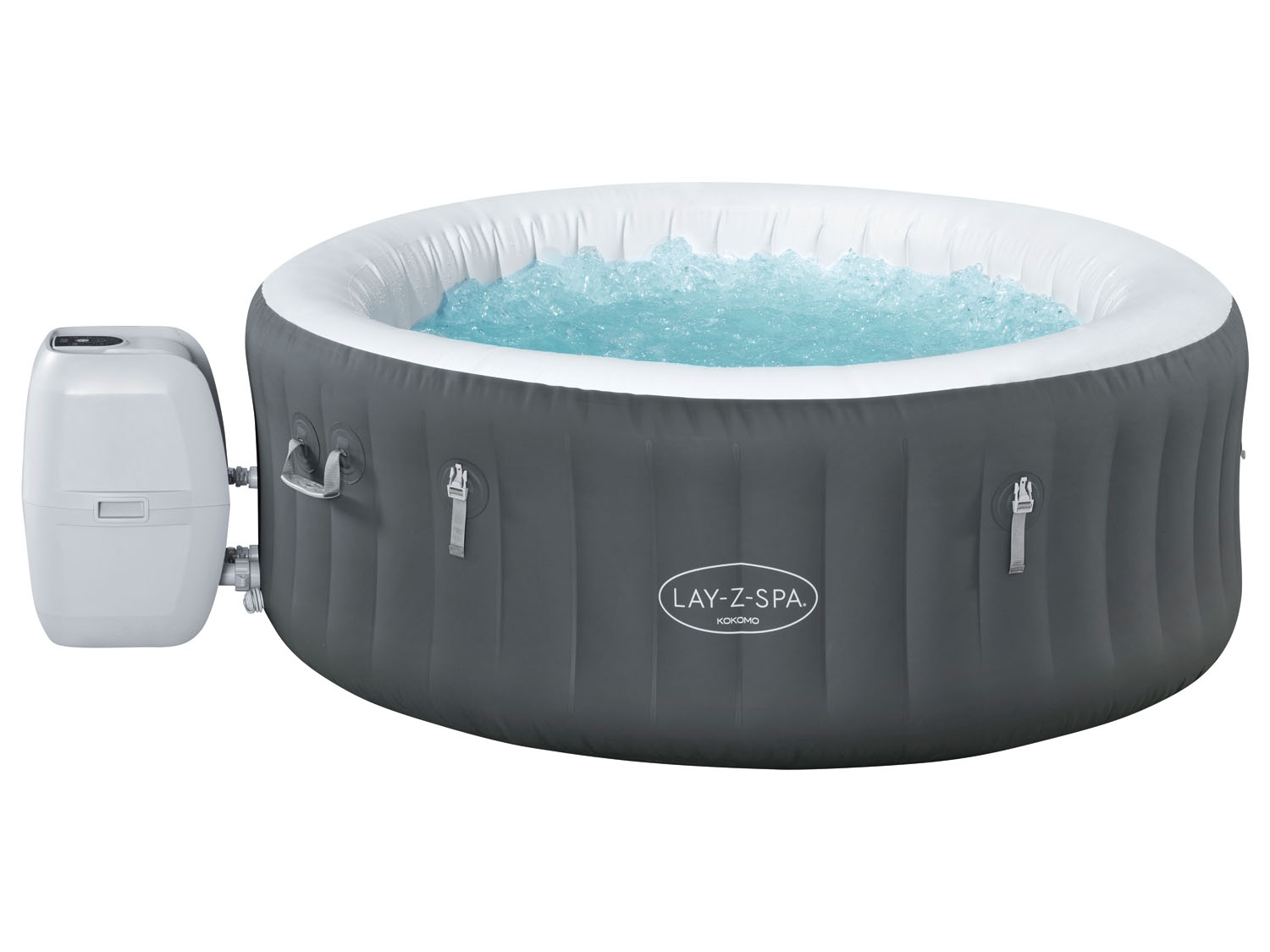 Bestway Okrągłe jacuzzi ogrodowe Lay-Z-Spa Kokos AirJet, 120 dysz powietrznych, 180 x 66 cm