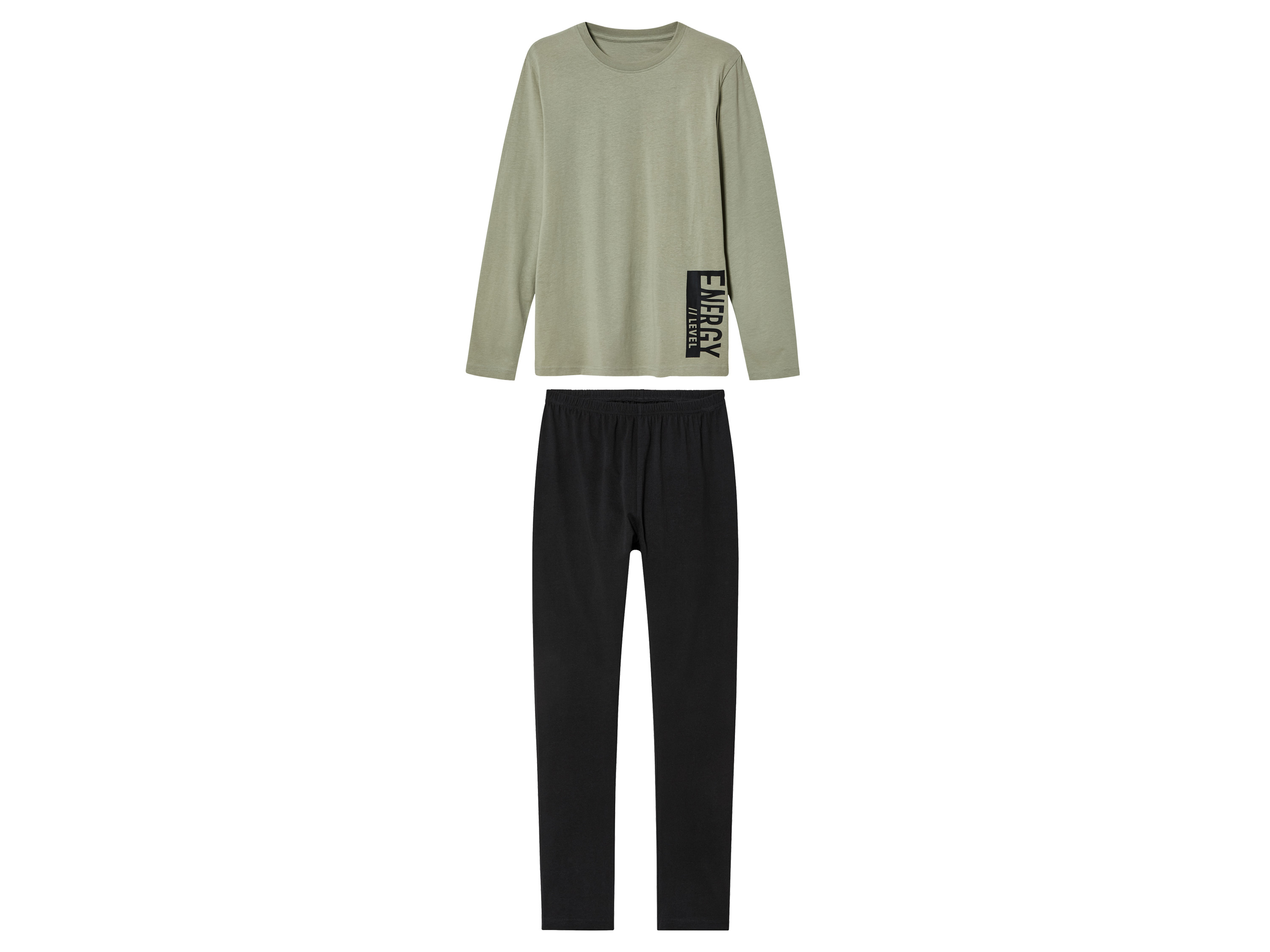 pepperts! Piżama dziecięca z bawełny 158/164, khaki/czarny