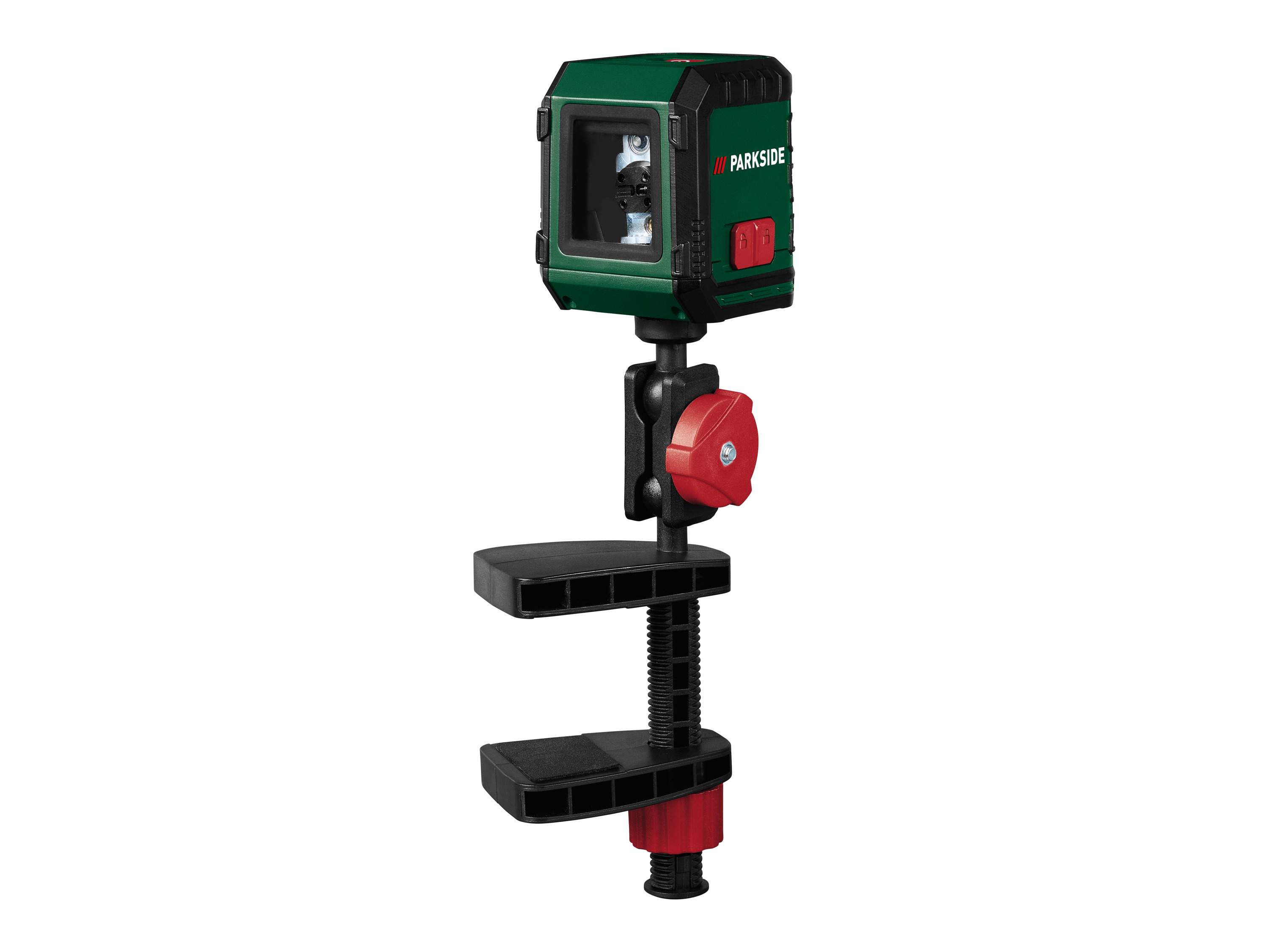 Parkside Laser krzyżowy Pkll 7 F6 lub Dalmierz laserowy Plem 20 B5 Laser krzyżowy z zaciskiem