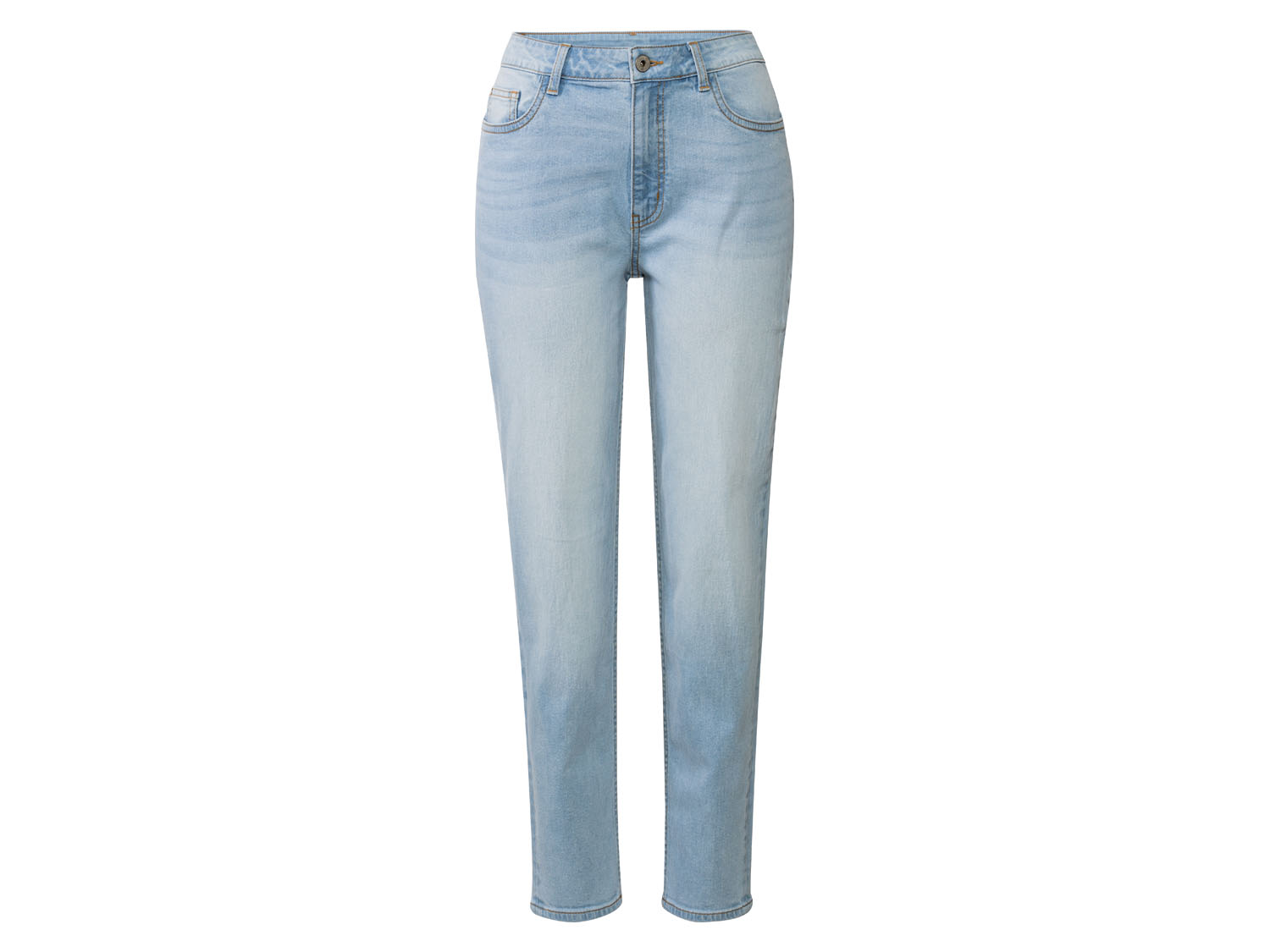 esmara Jeansy damskie szerokie z bawełną, mom fit 44, Jasnoniebieski