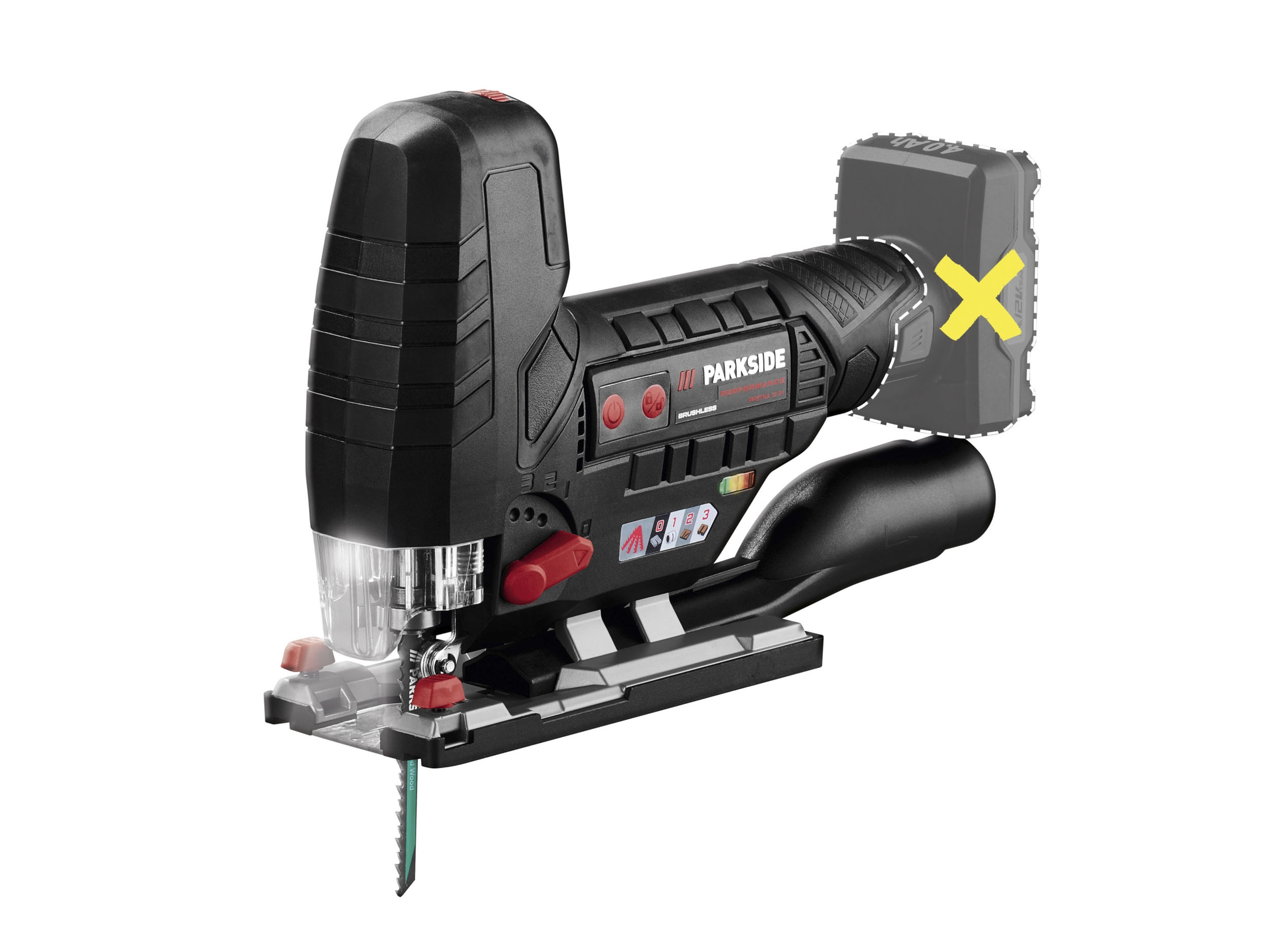Parkside Performance Akumulatorowa wyrzynarka 12 V, Ppstka 12 A1 bez akumulatora i ładowarki