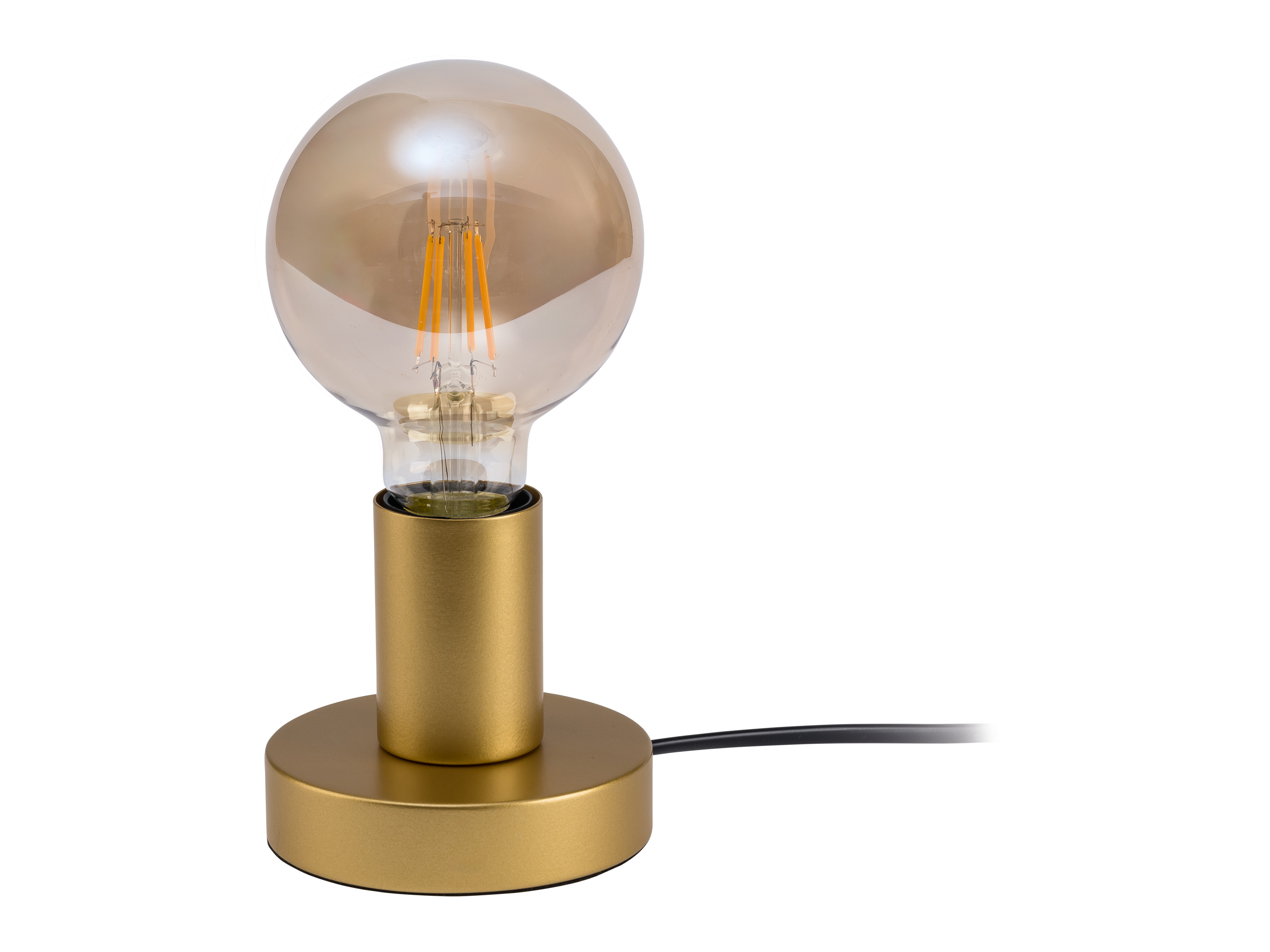 Livarno home Lampka stołowa LED Złota lampa stołowa