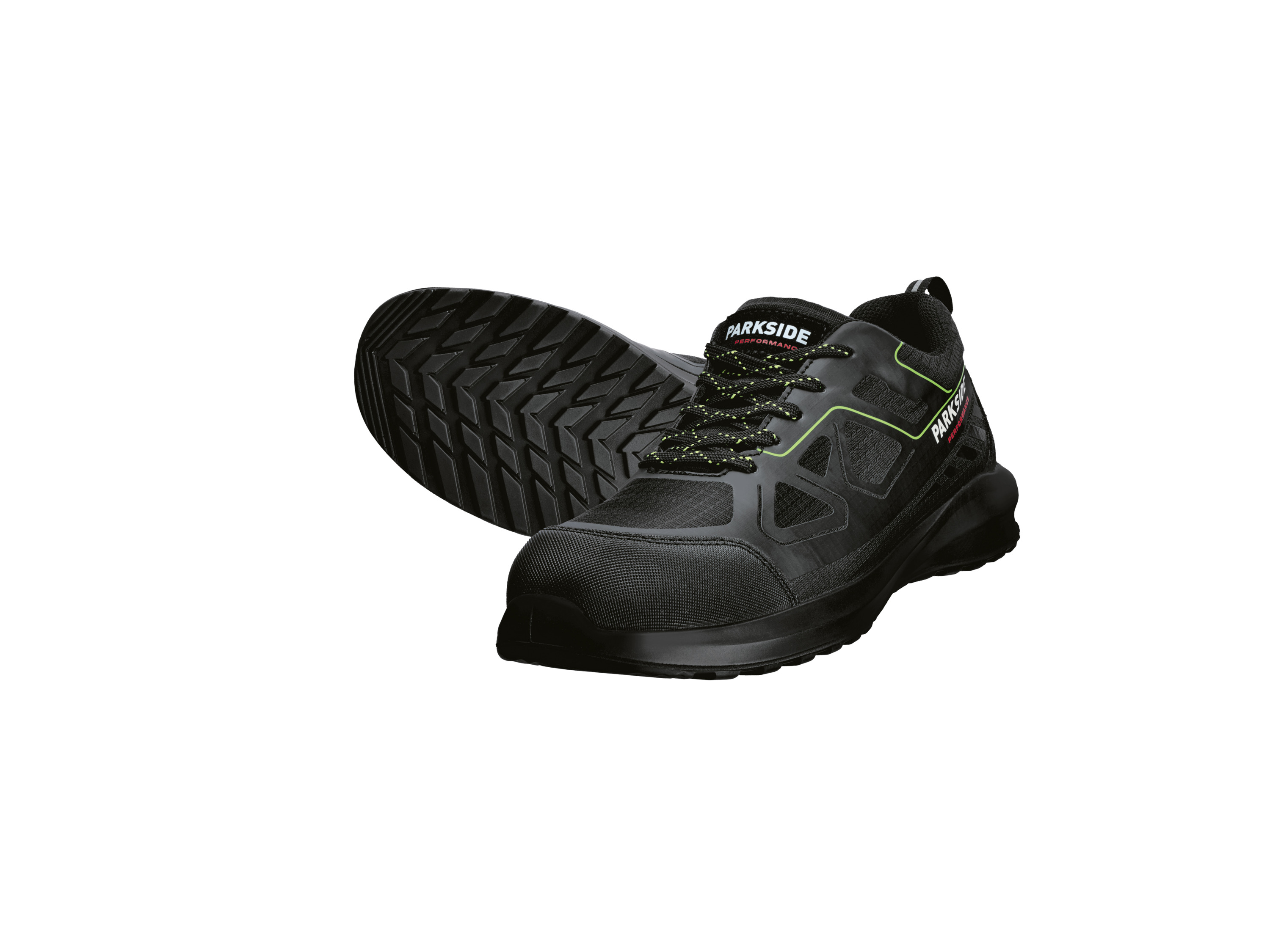 Parkside Performance Buty robocze męskie S3, z podnoskiem z włókna szklanego Czarny/ żółty, 45
