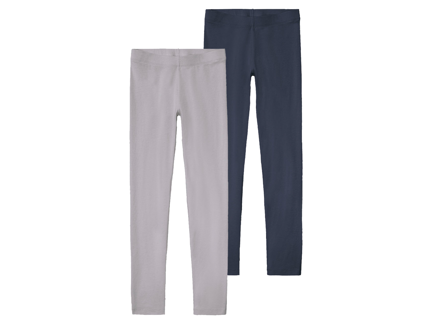 pepperts! Legginsy dziewczęce z bawełną, 2 pary 134/140, Granatowy/szary