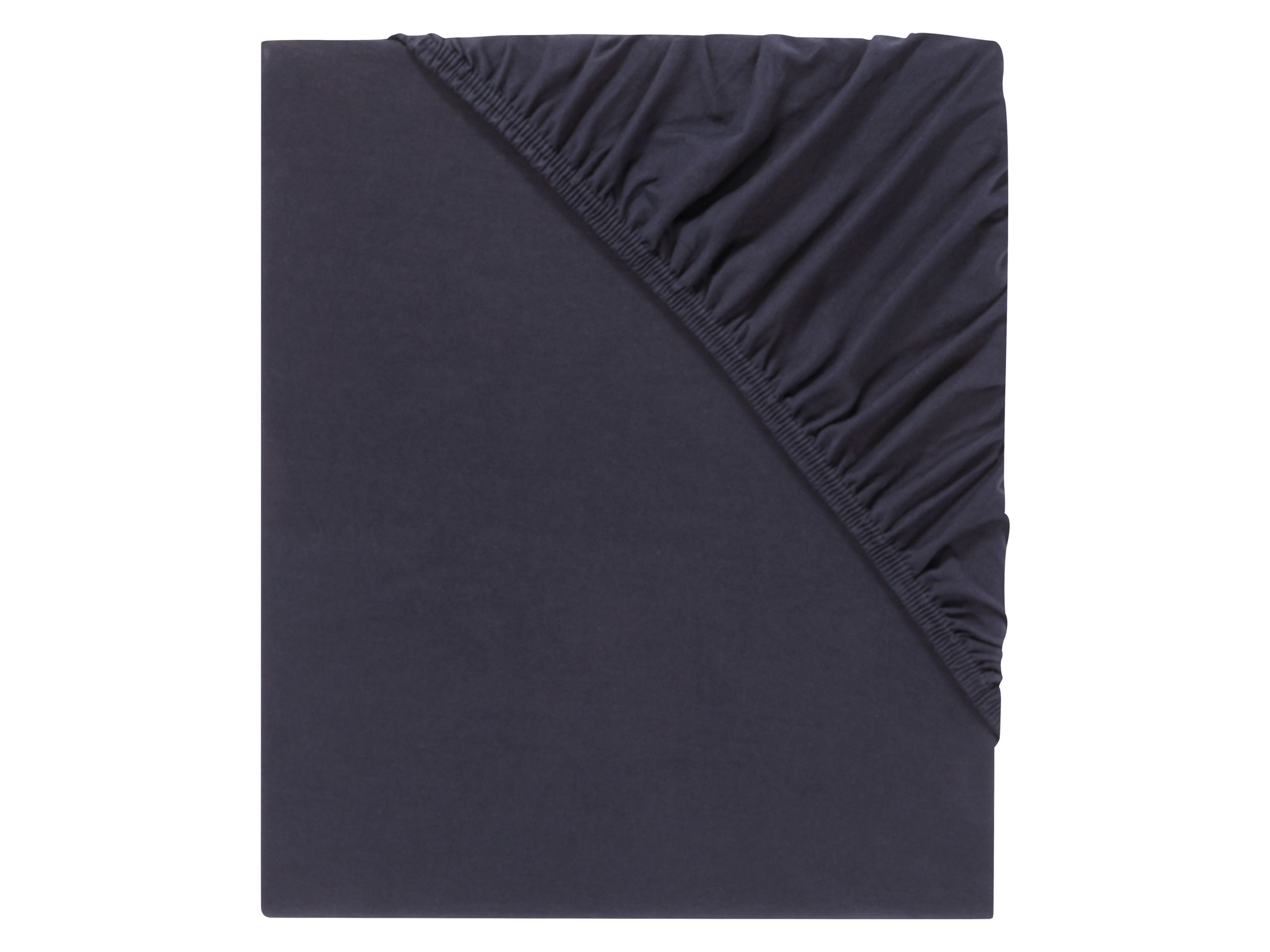 Livarno home Prześcieradło z dżerseju z gumką, 180-200 x 200 cm Ciemnoniebieski