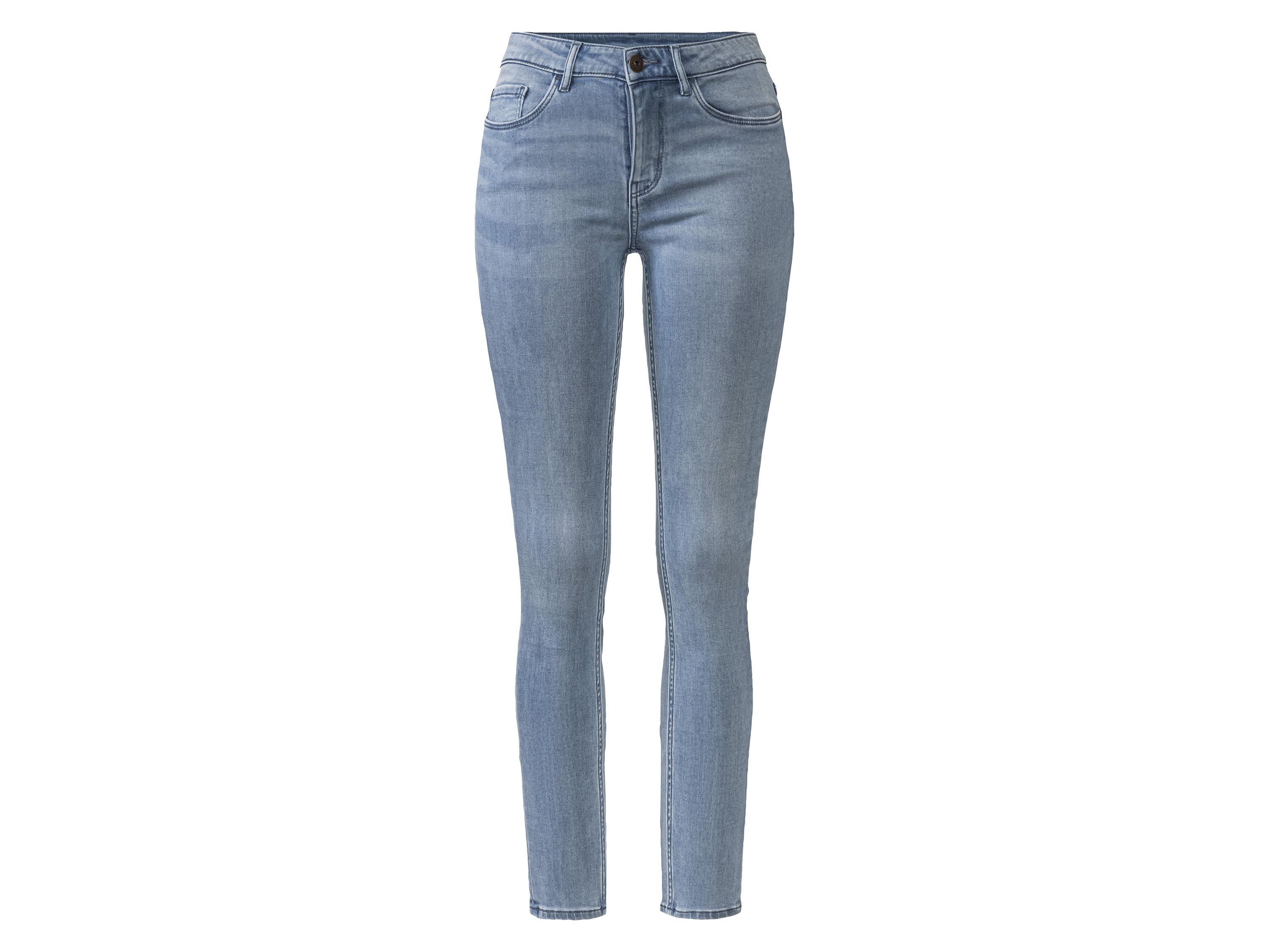 esmara Jeansy letnie damskie Super Skinny Fit 44, Jasnoniebieski