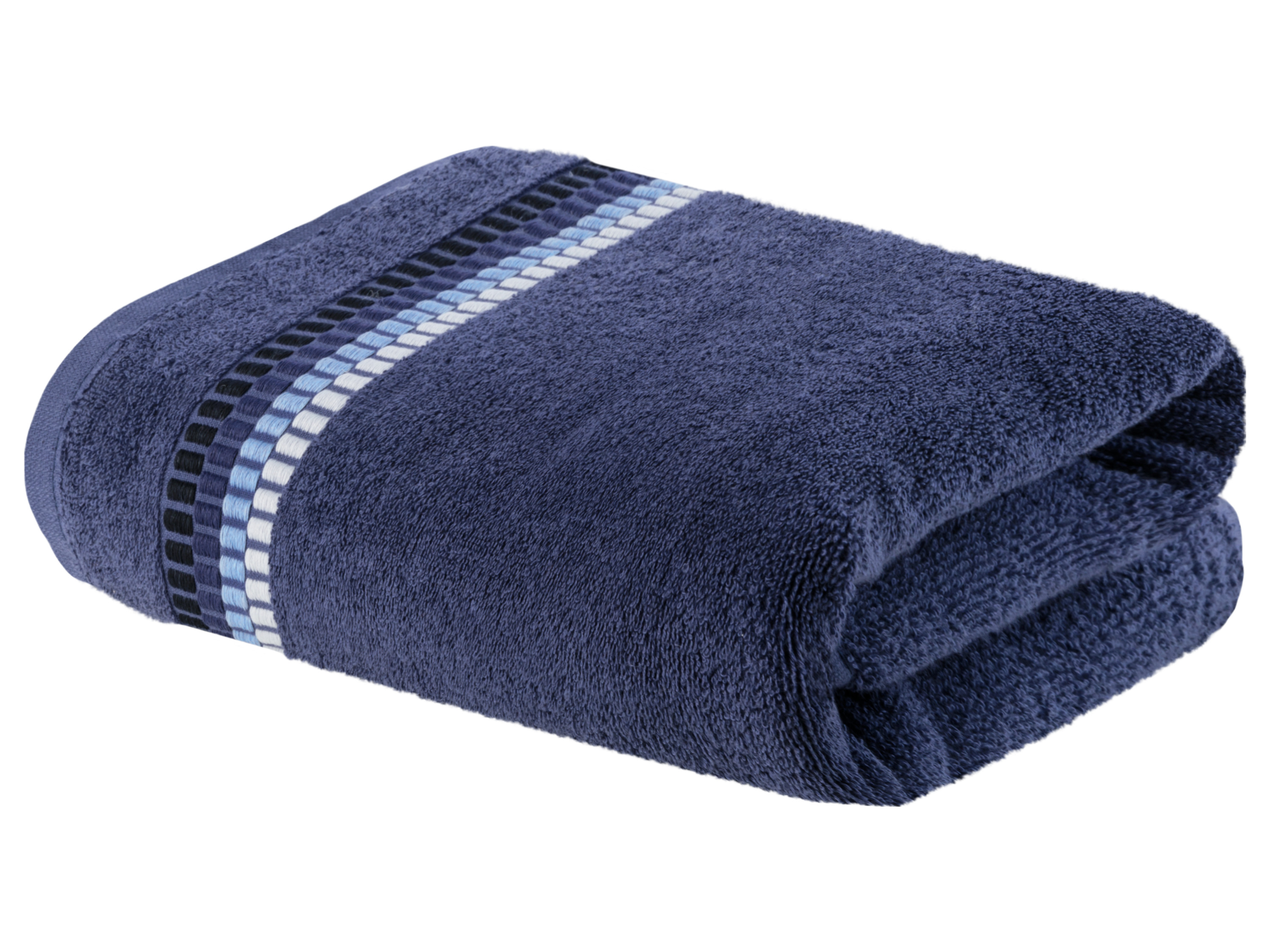 Livarno home Ręcznik kąpielowy frotte, 70 x 140 cm Ciemnoniebieski