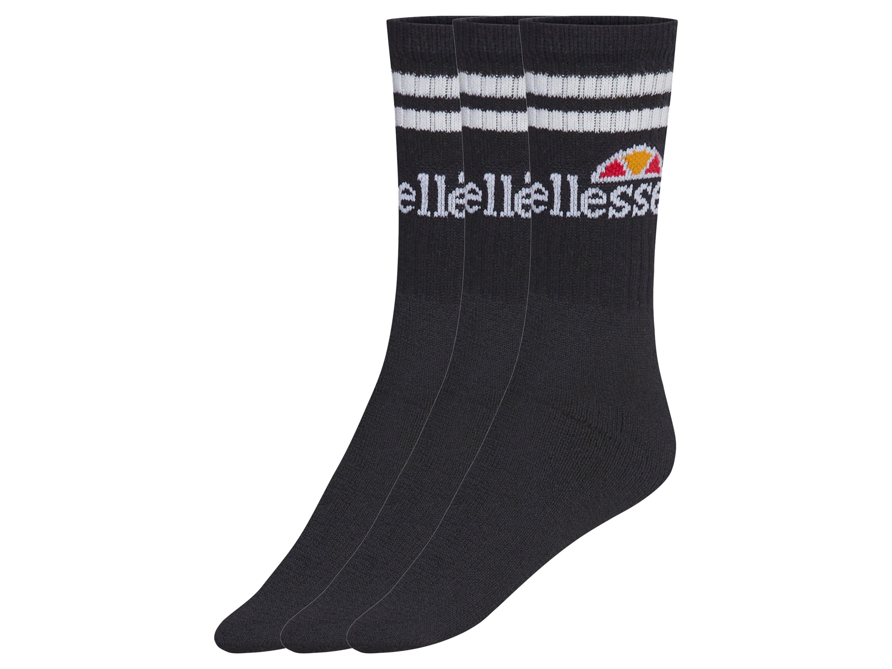 Ellesse Skarpetki damskie lub męskie, 3 pary Czarny, 43-46