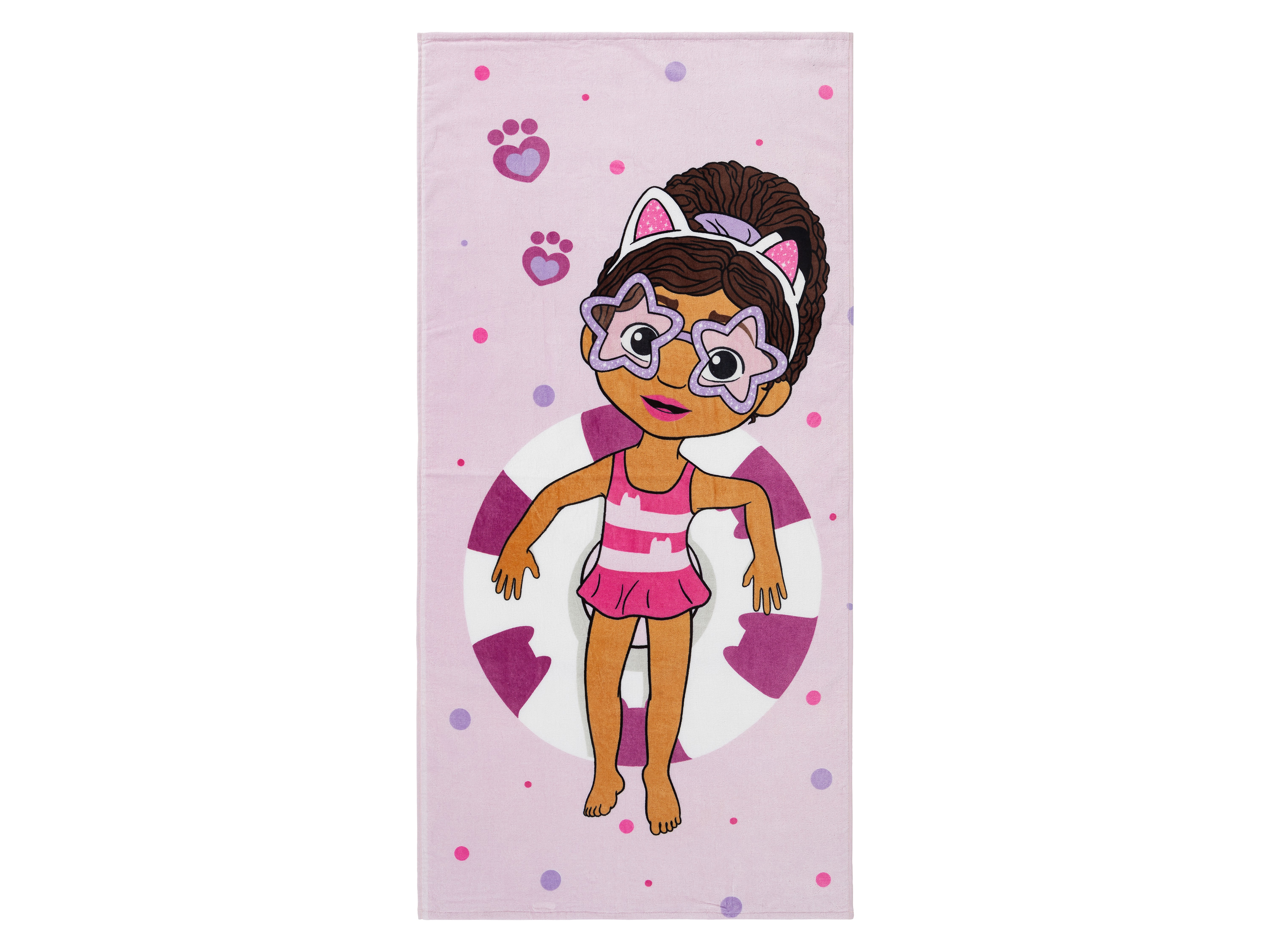 Ręcznik plażowy / ponczo dziecięce z bawełny Ręcznik, wzór Gabby ́s Dollhouse
