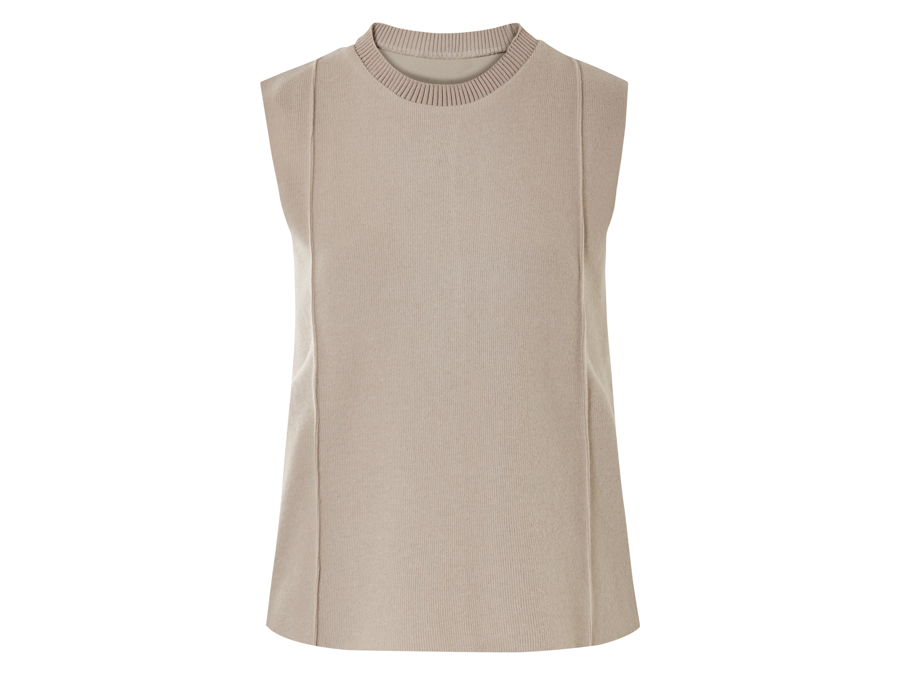 esmara Top loungewear damski Beżowy, XS 32/34