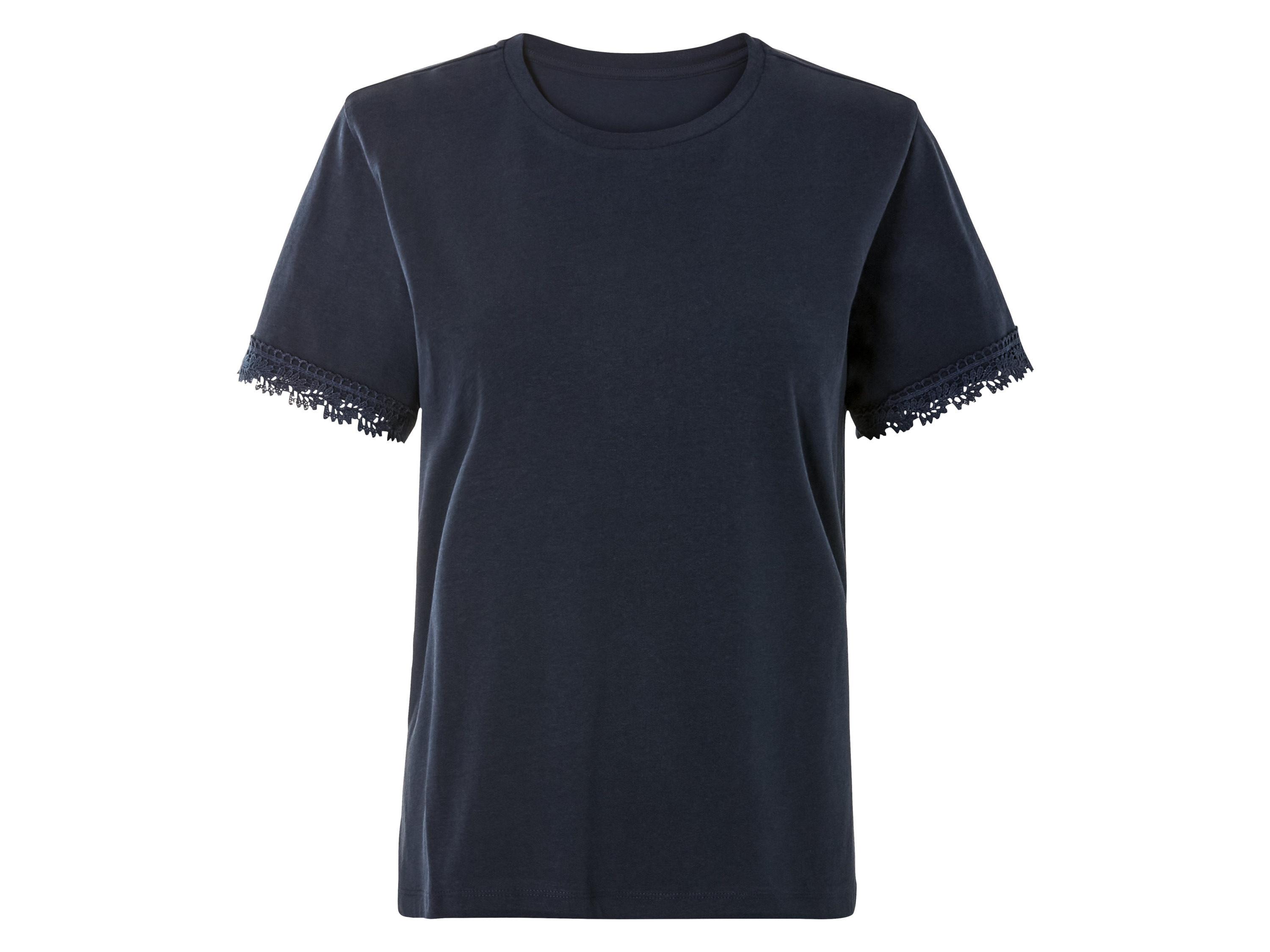 esmara T-shirt damski z bawełny organicznej Granatowy, S 36-38