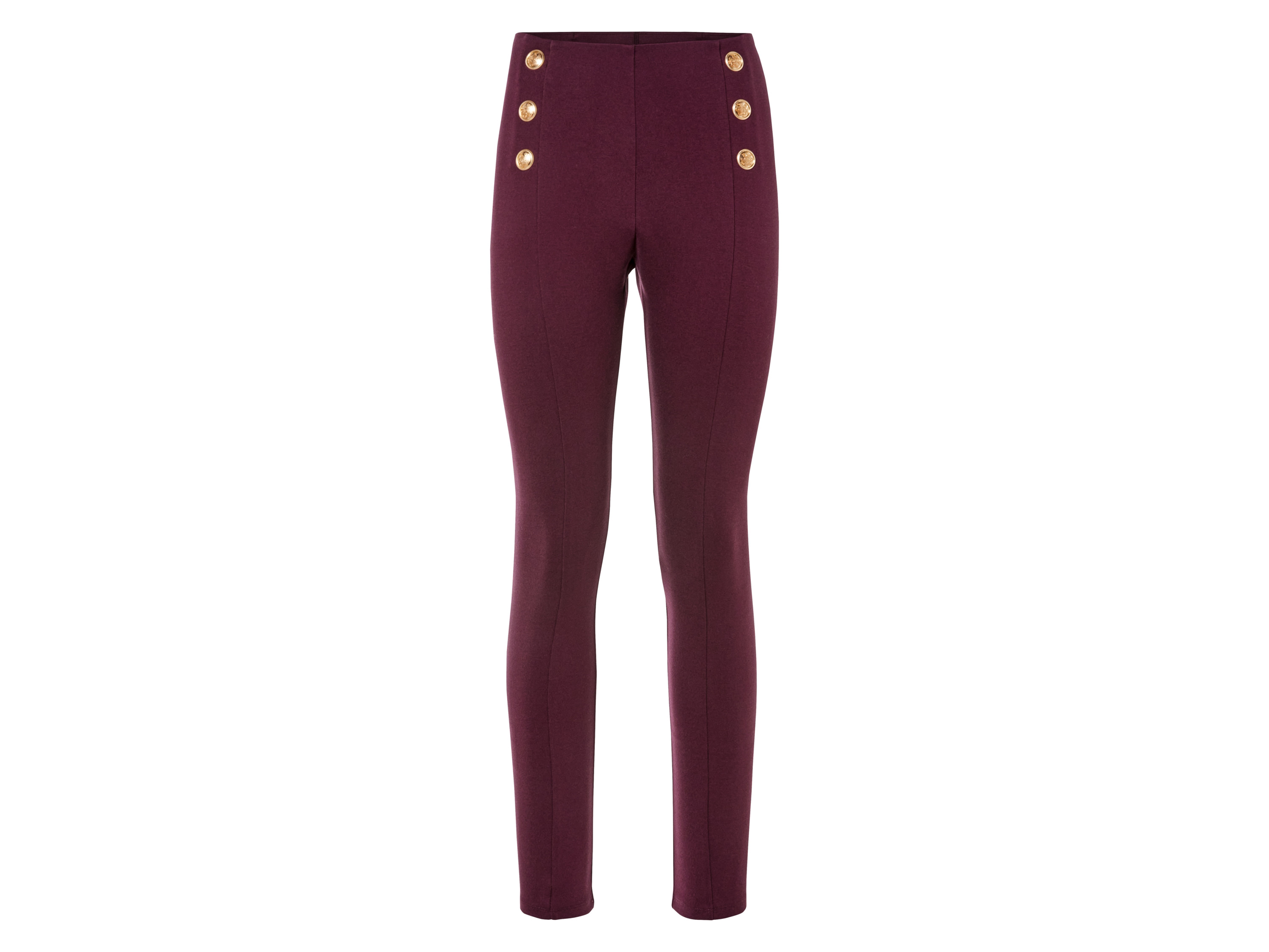 esmara Legginsy damskie z wiskozą XS 32/34, Bordowy