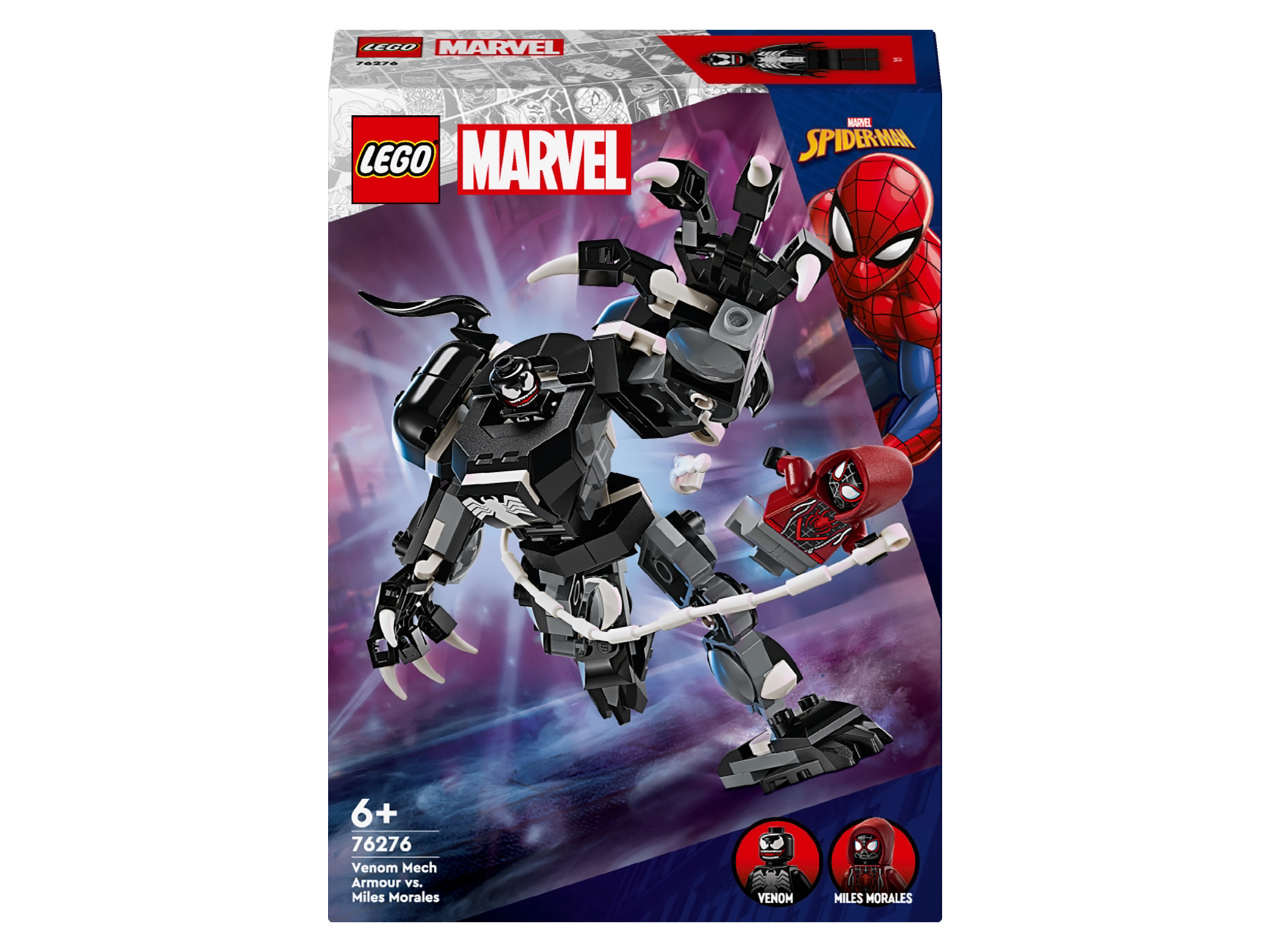 Zestaw klocków Lego Marvel Super Heroes 76276 Mechaniczna zbroja Venoma vs. Miles Morales