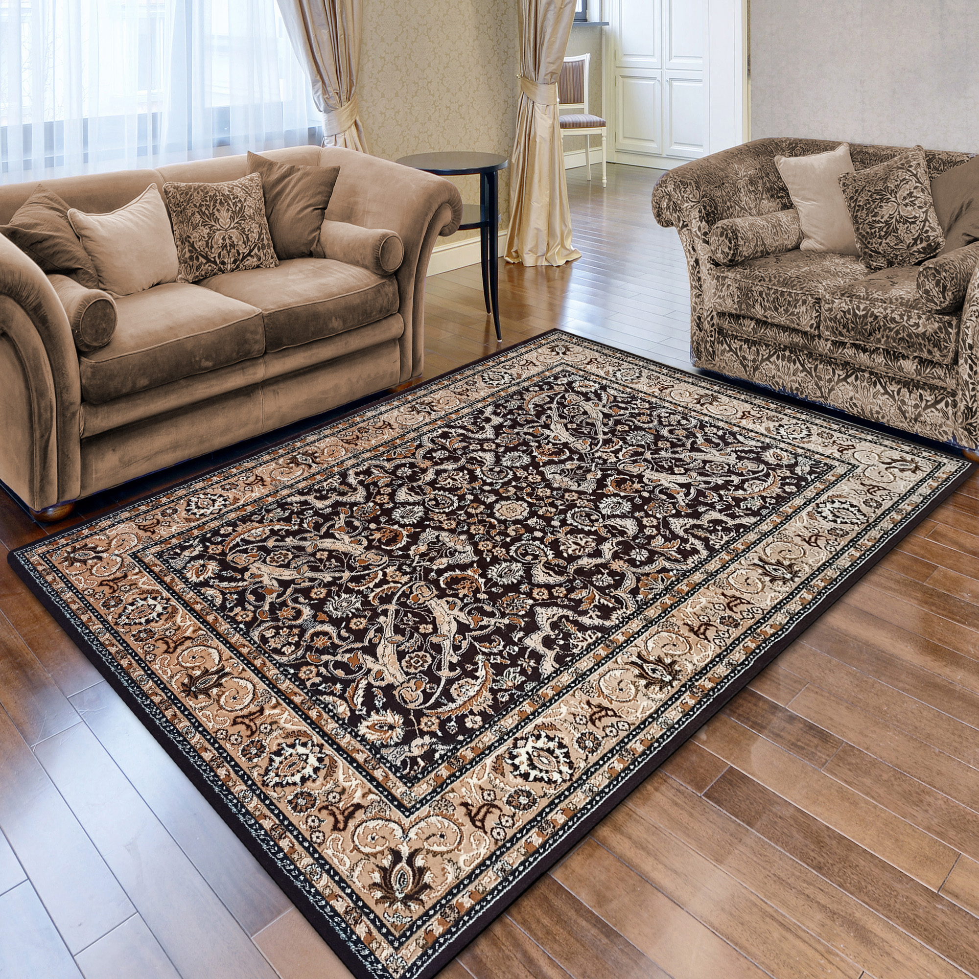 Dywan - 160 x 220 cm - Brązowy - Ekskluzywny - Dywanopol