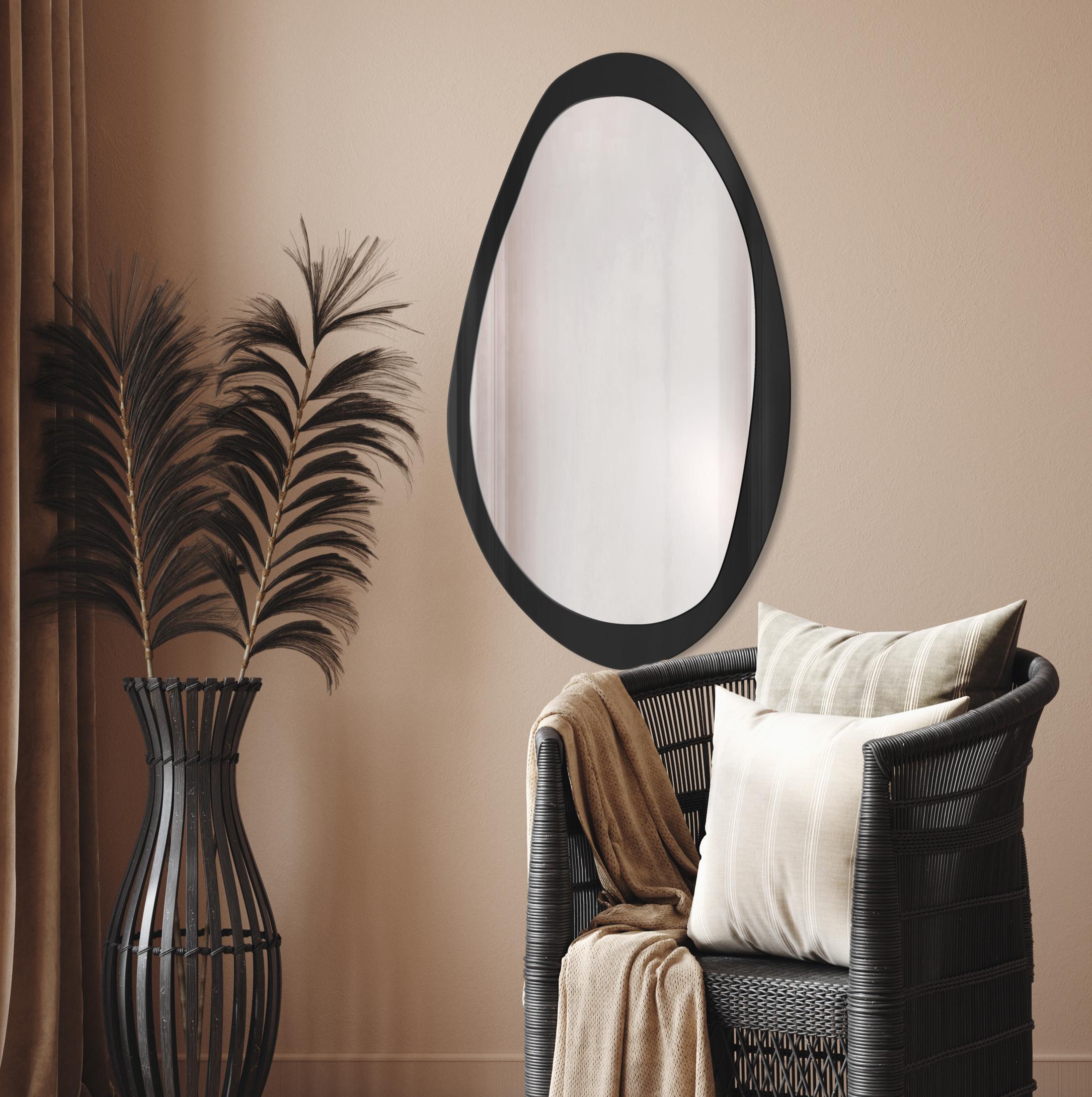 Darmowa Dostawa - Lustro 55x95 cm czarny-srebrny Guarda Giro TOSGIRBLACK55x95