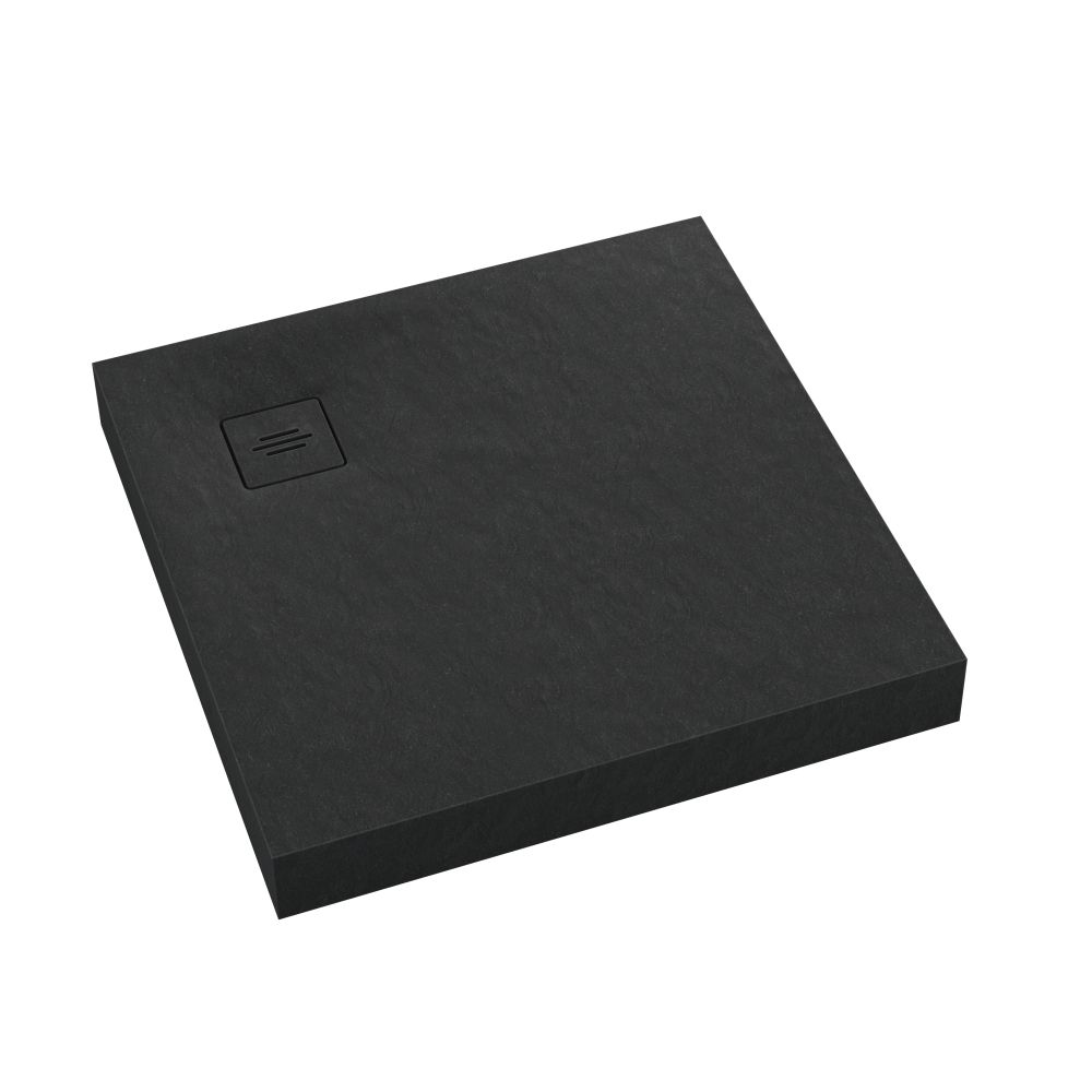 Darmowa Dostawa - Brodzik kwadratowy 80x80 cm czarny Schedline Collection Nonlimits Black Stone 3STN1K8080CSTM1CST