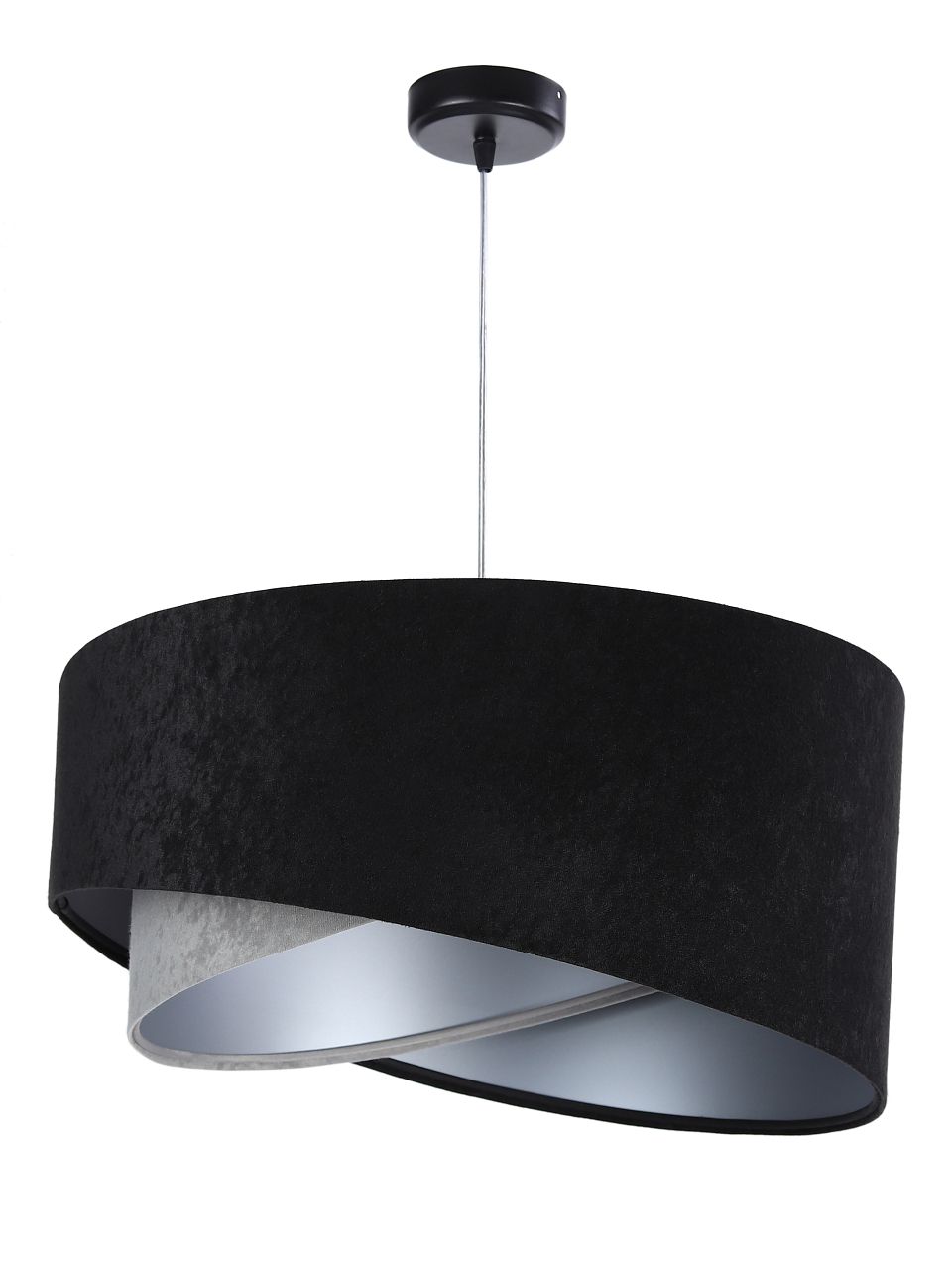 Darmowa Dostawa - Lampa wisząca 1x60 W czarna-szary/popielaty-srebrna BPS Koncept Galaxy 060023