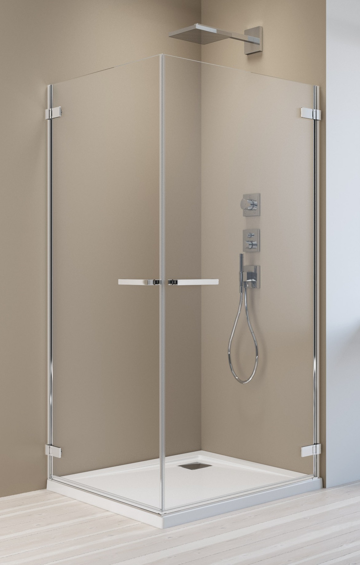 Darmowa Dostawa - Drzwi prysznicowe 80 cm uchylne Radaway Arta KDD 3860600301R