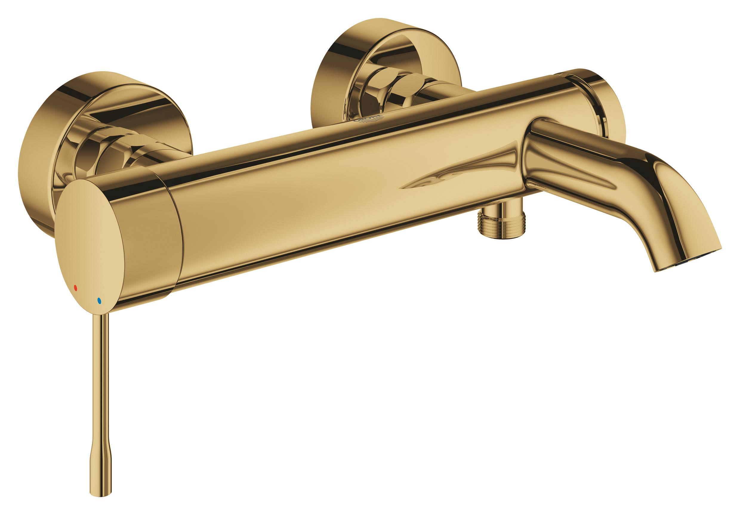 Darmowa Dostawa - Bateria wannowo-prysznicowa ścienna złota Grohe Essence 33624GL1