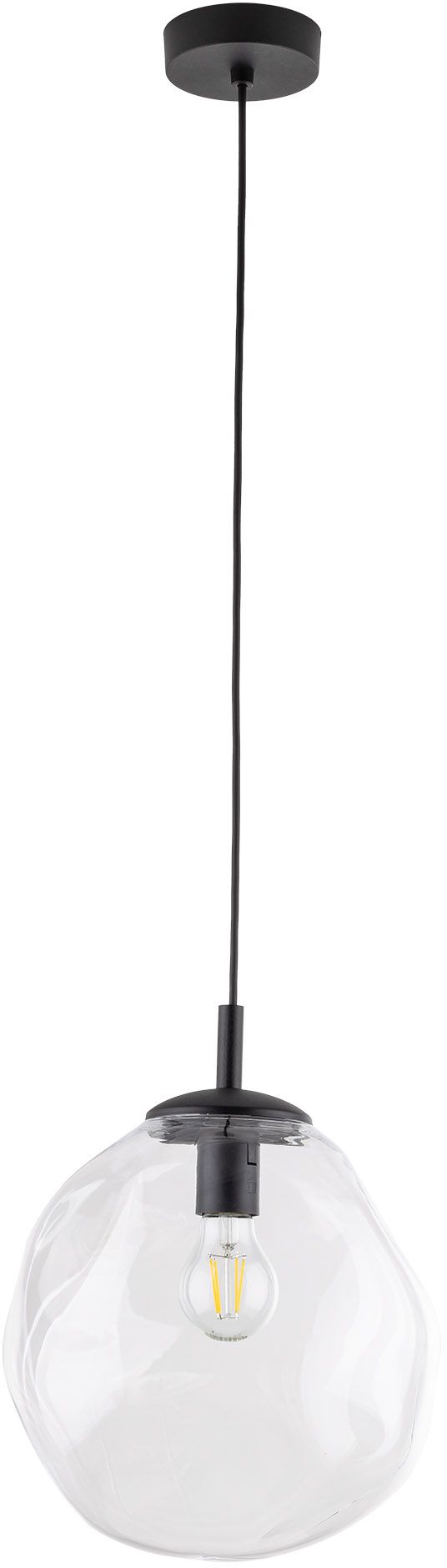 Darmowa Dostawa - Lampa wisząca 1x15 W czarna-przezroczysta TK Lighting Sol 10082