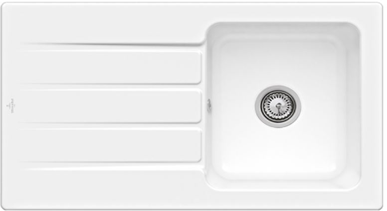 Darmowa Dostawa - Zlewozmywak ceramiczny 86x51 cm biały Villeroy & Boch Architectura 335001R1