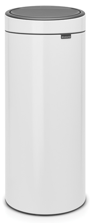 Darmowa Dostawa - Kosz na śmieci 30 l biały Brabantia Touch Bin 115141