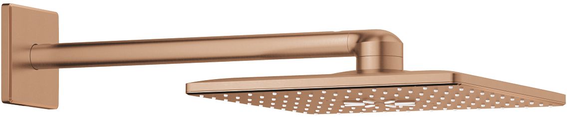 Darmowa Dostawa - Deszczownica z ramieniem 31x31 cm kwadratowa brushed warm sunset Grohe Rainshower 26479DL0