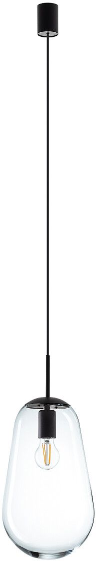 Darmowa Dostawa - Lampa wisząca 1x25 W czarna-przezroczysta Nowodvorski Lighting Pear 7798
