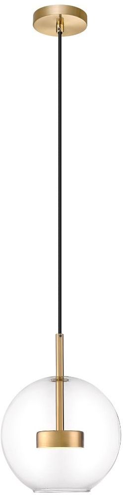 Darmowa Dostawa - Lampa wisząca 1x5 W przezroczysta-złota Zuma Line Enceladus P042801JL4AC