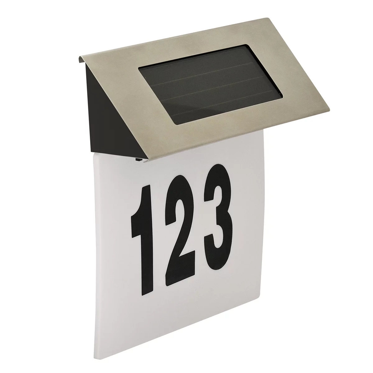 Darmowa Dostawa - Lampa solarna wisząca srebrna Goldlux Numer Domu 309570