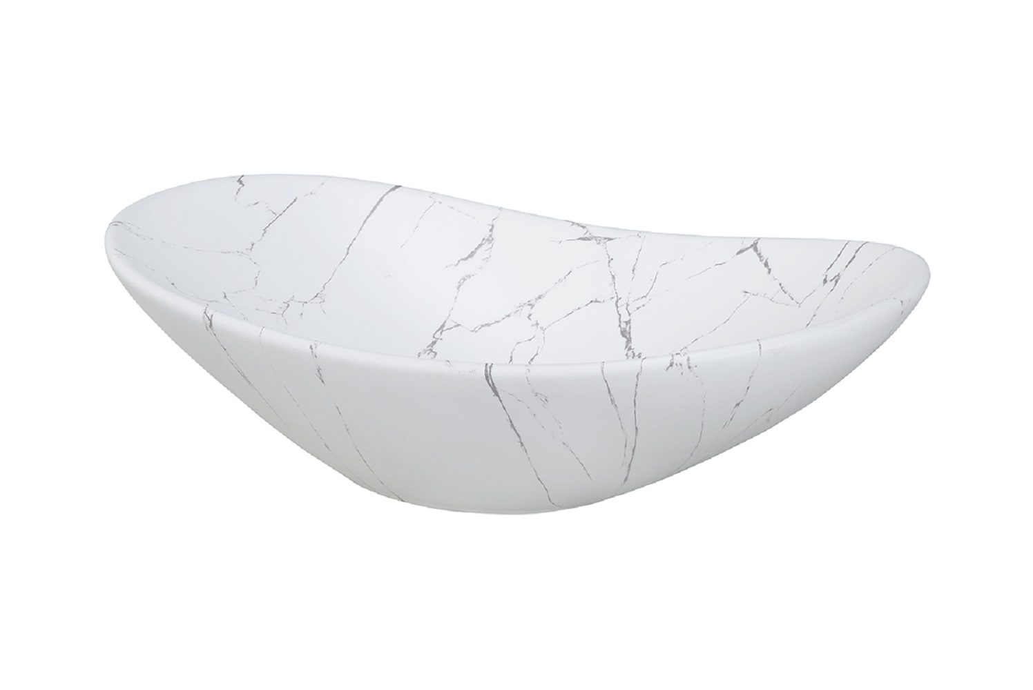 Darmowa Dostawa - Umywalka 61.5x36 cm owalna nablatowa biała Comad Lena UNLENAMW17