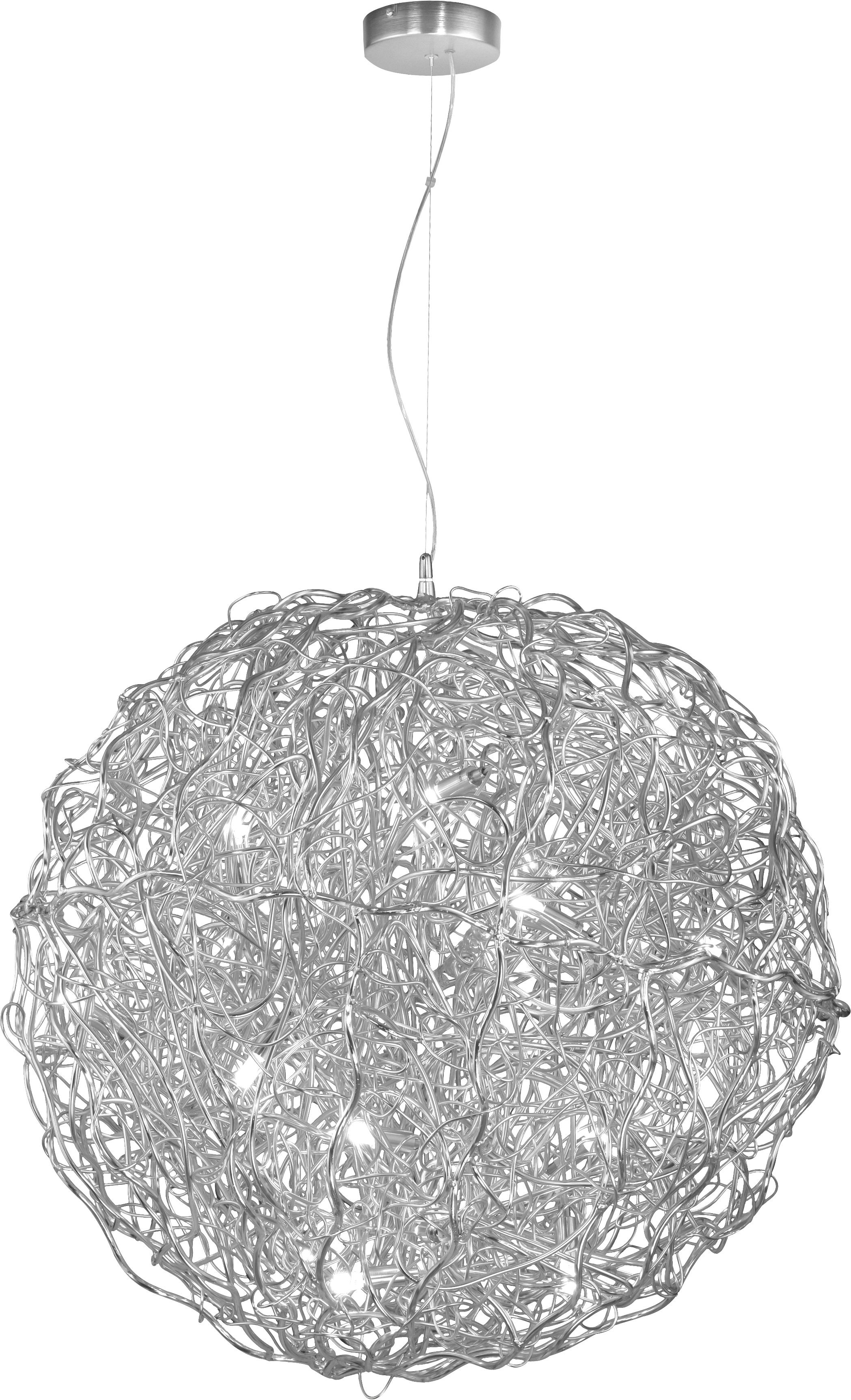 Darmowa Dostawa - Lampa wisząca powyżej 6x40 W srebrna Paul Neuhaus Sarea 201921