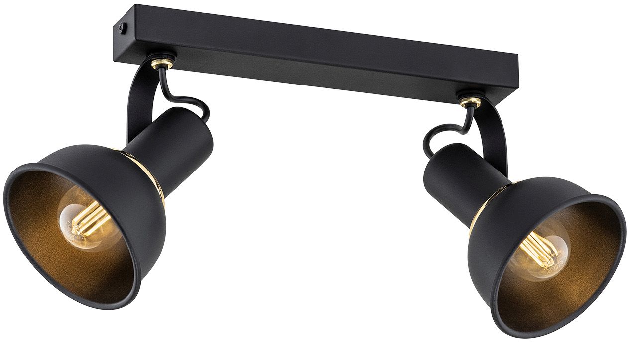 Darmowa Dostawa - Lampa podsufitowa 2x7 W czarna Argon Twist 7037