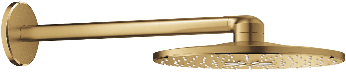 Darmowa Dostawa - Deszczownica z ramieniem 31x31 cm okrągła brushed cool sunrise Grohe Rainshower 26475GN0