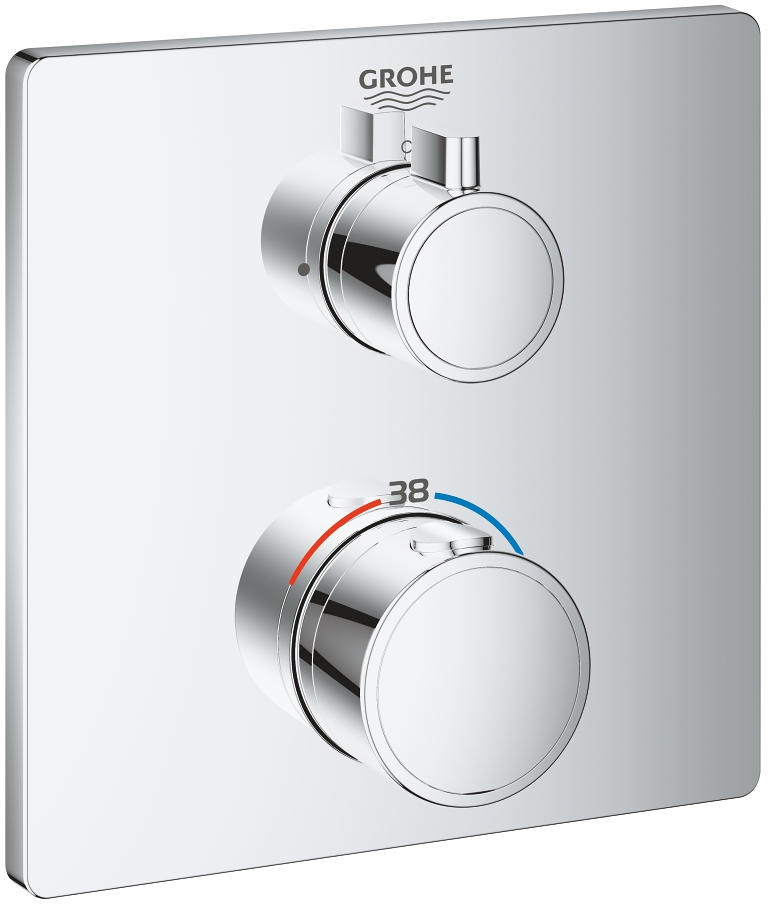 Darmowa Dostawa - Bateria prysznicowa podtynkowa termostatyczna starlight chrome Grohe Grohtherm 24078000