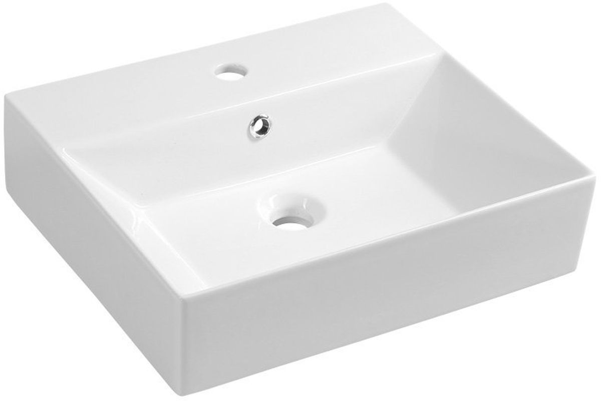 Darmowa Dostawa - Umywalka 50.5x42 cm prostokątna ścienna-nablatowa biała Isvea Sistema 10SF50051