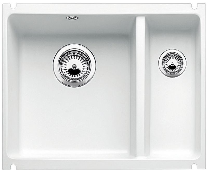 Darmowa Dostawa - Zlewozmywak ceramiczny 56.7x45.6 cm biały Blanco Subline 350/150-U 514522