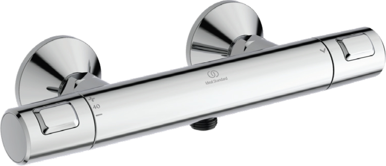 Darmowa Dostawa - Bateria prysznicowa ścienna termostatyczna chrom Ideal Standard Ceratherm T25 A7201AA