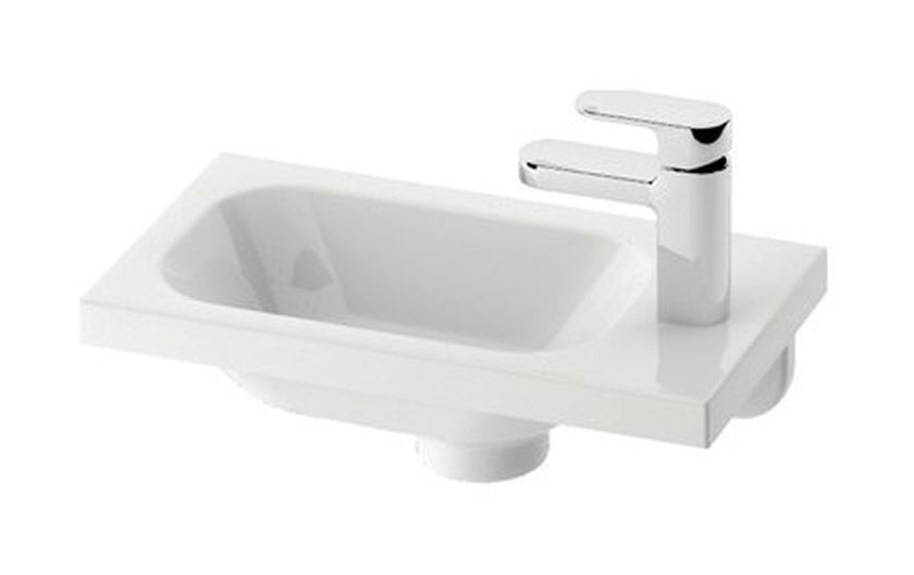 Darmowa Dostawa - Umywalka 40x22 cm prostokątna ścienna-meblowa biała Ravak Chrome XJGP1100000